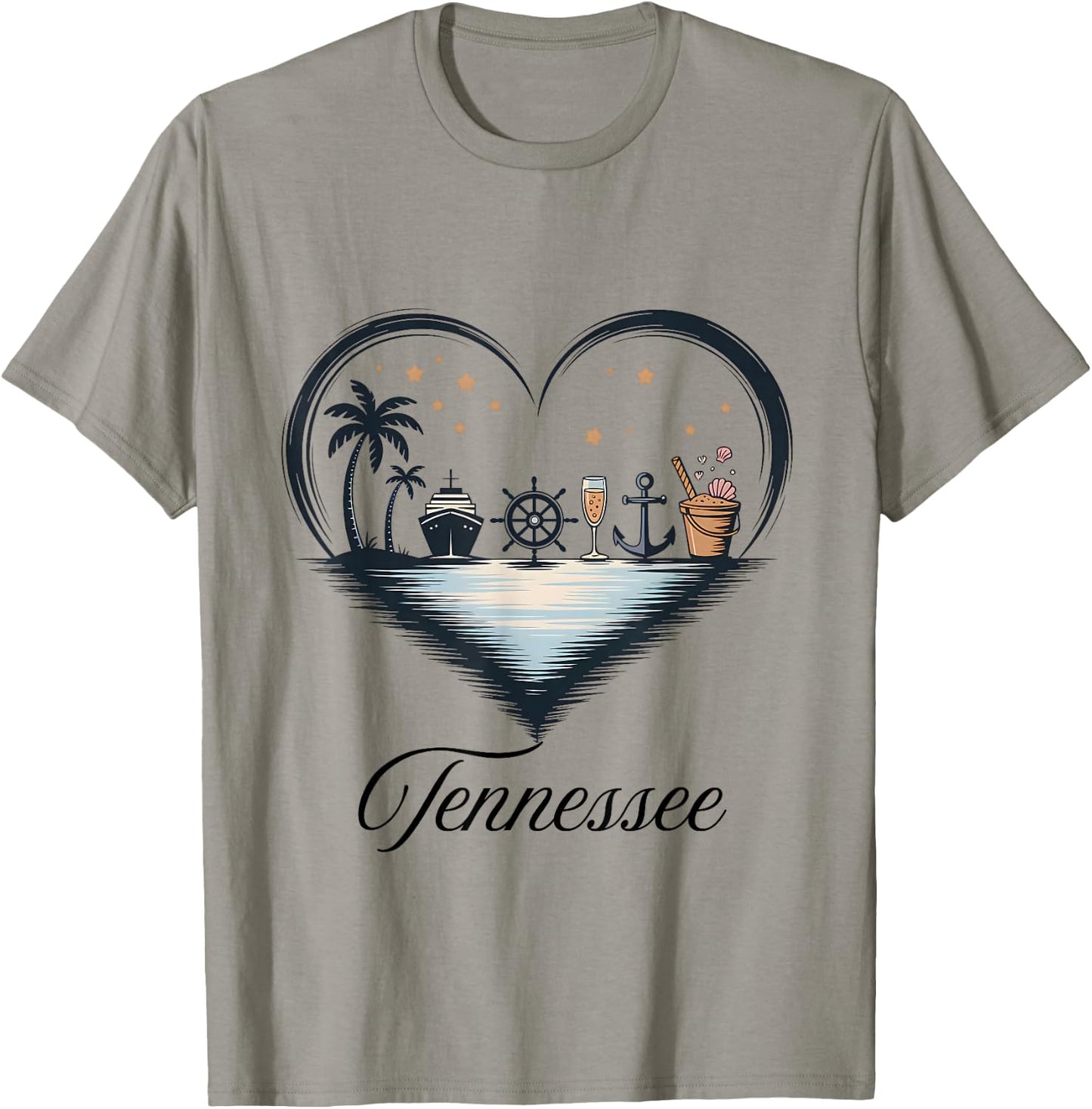 Girls Trip Cruise Vacation Travel Tennessee T-Shirt - T-Shirt | Sand