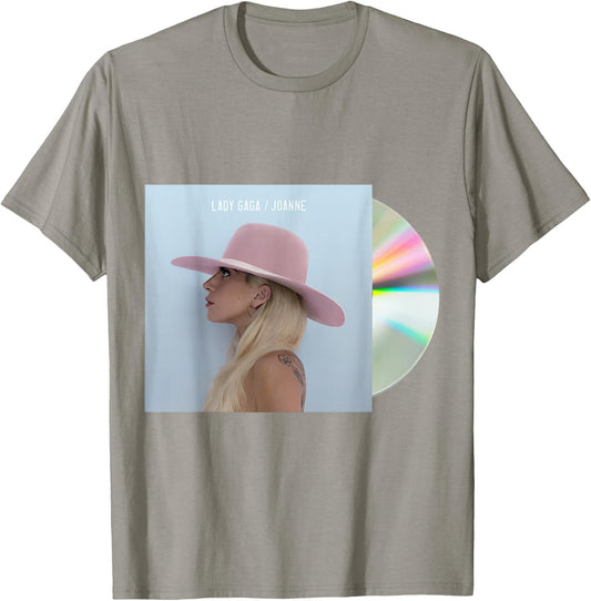 Lady Gaga Official Joanne CD T-Shirt - T-Shirt | Sand