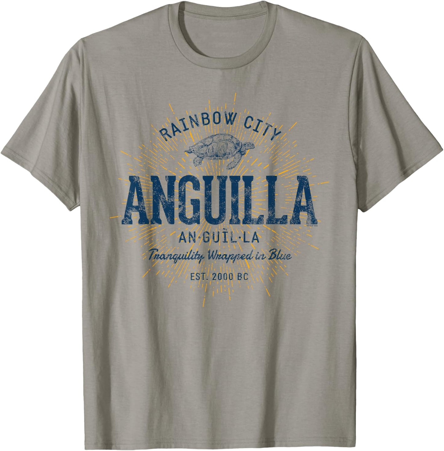 Anguilla Retro Style Vintage Anguilla T-Shirt - T-Shirt | Sand