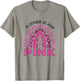 In October We Wear Pink Rainbow Breast Cancer Awareness T-Shirt - T-Shirt | Sand