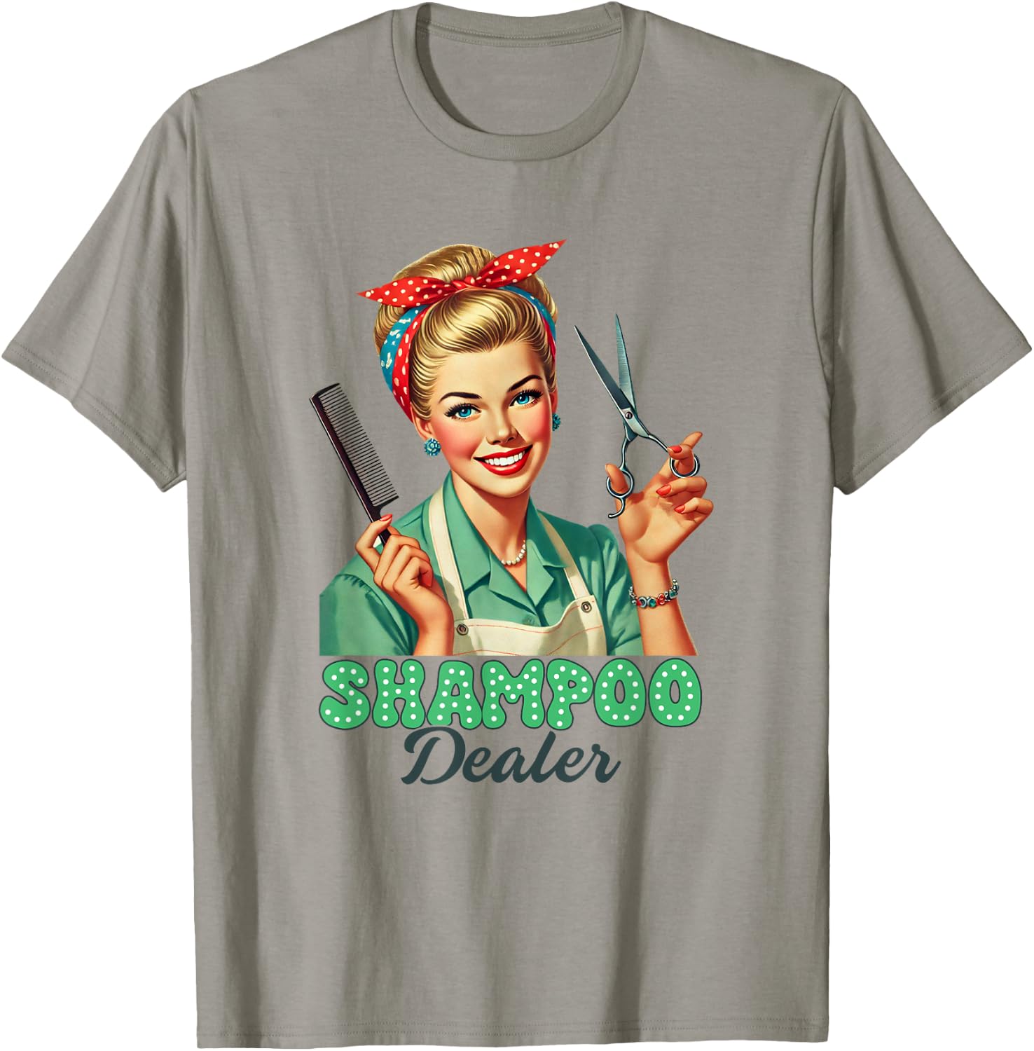 Hairdresser Hair Stylist Shampoo Dealer Barber Hairstylist T-Shirt - T-Shirt | Sand