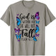 Christian Bible Verse Quote Butterfly Psalm 46:5 T-Shirt - T-Shirt | Sand