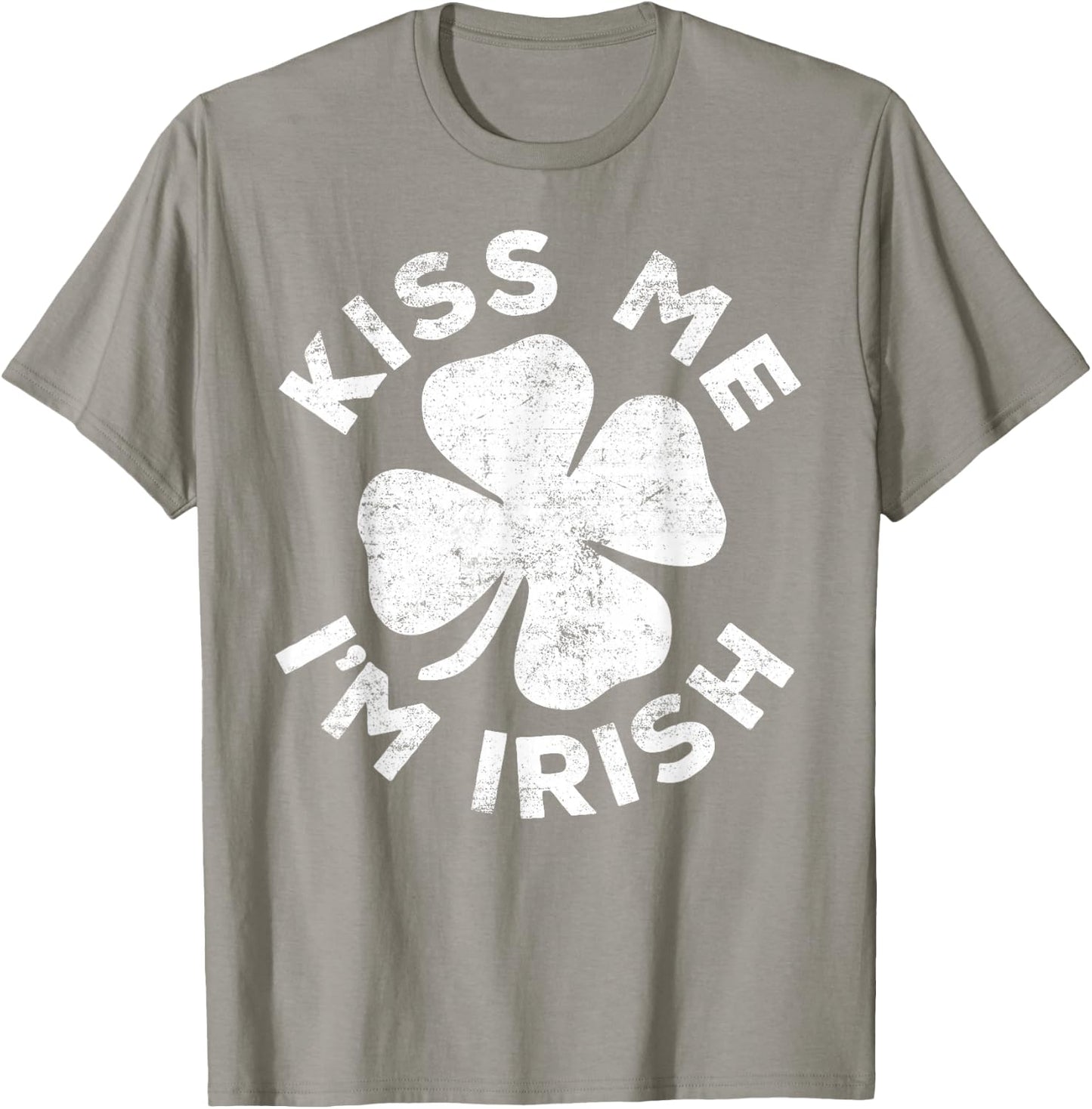 Kiss Me I'm Irish Shirt Funny Men Women Kids St Patricks Day T-Shirt - T-Shirt | Sand