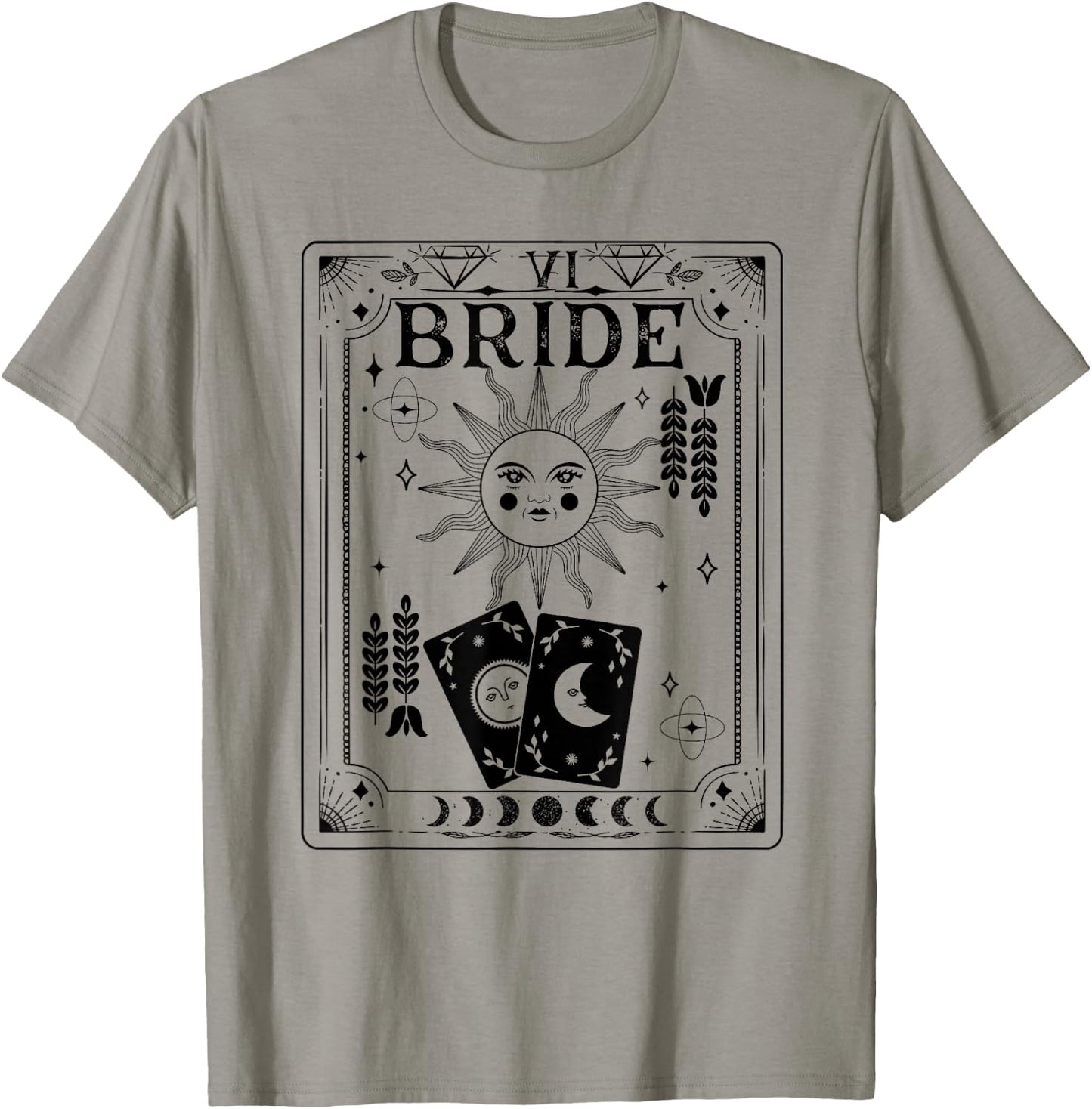Gothic Witchy Coven, Tarot Celestial Bachelorette matching T-Shirt - T-Shirt | Sand