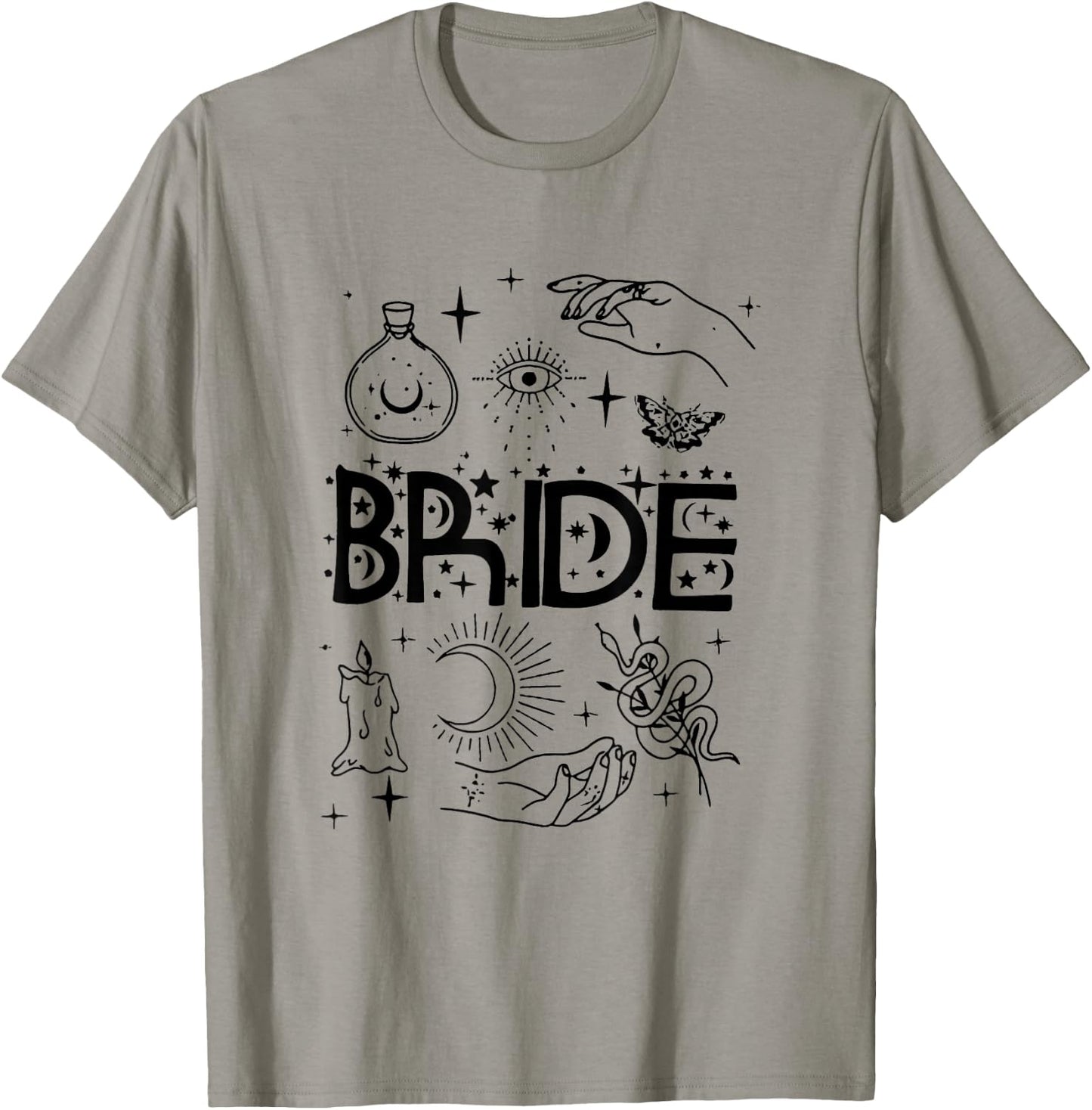 Bachelorette Party Bride & Bridesmaids Girl Witch Bride T-Shirt - T-Shirt | Sand