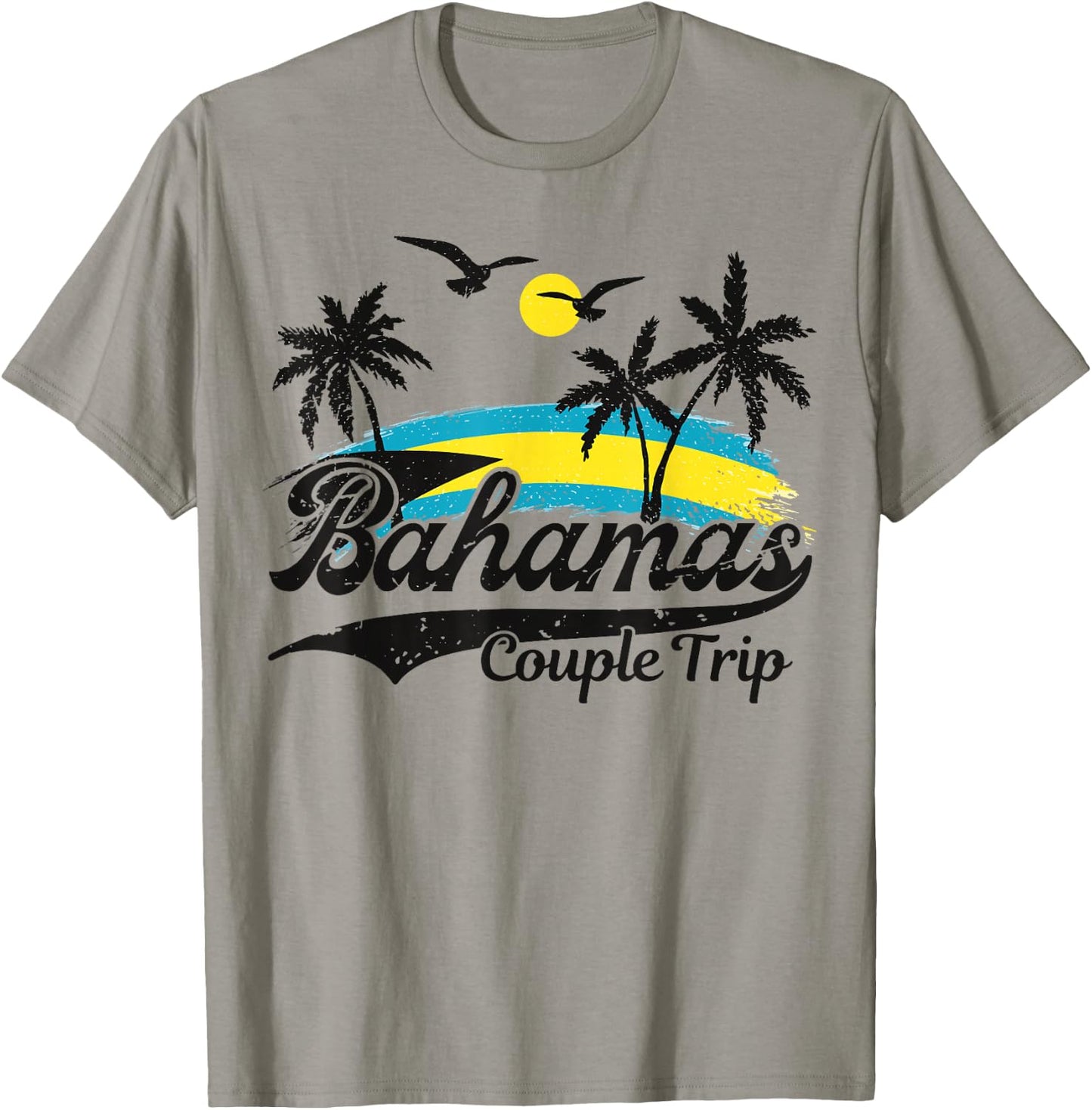 Bahamas travel matching Couples Trip reunion Party Cruising T-Shirt - T-Shirt | Sand