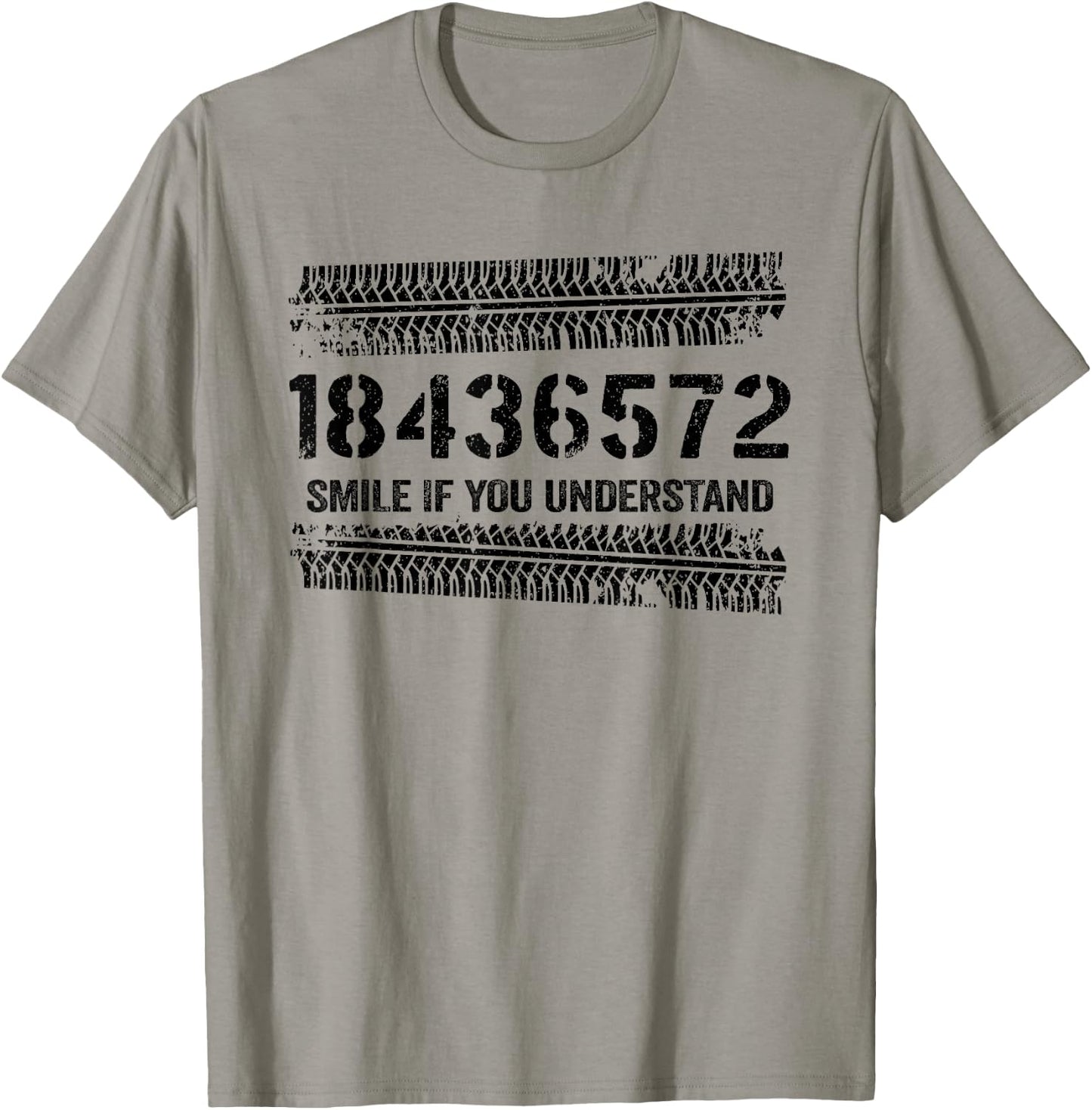 18436572 Smile If You Understand 18436572 Firing Order V8 T-Shirt - T-Shirt | Sand