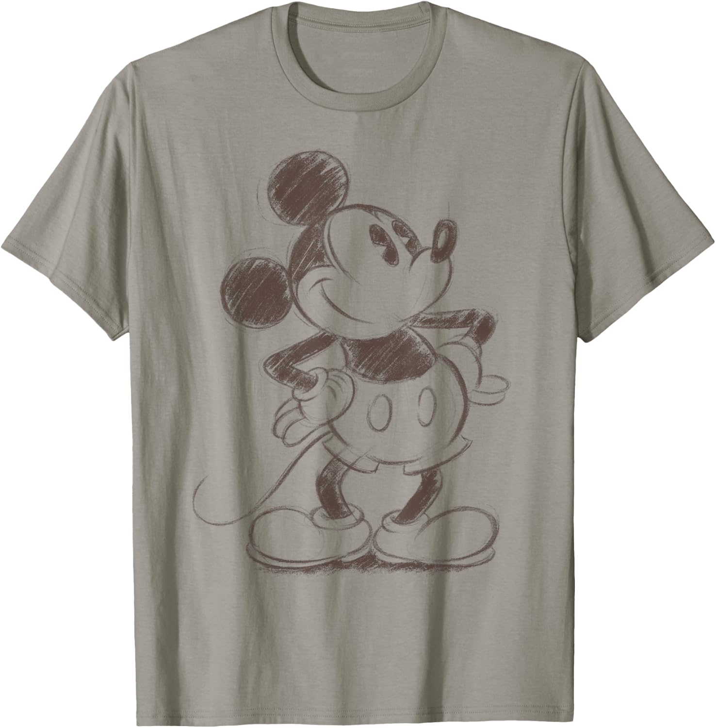 Disney Mickey and Friends Mickey Mouse Sketch Portrait T-Shirt - T-Shirt | Sand