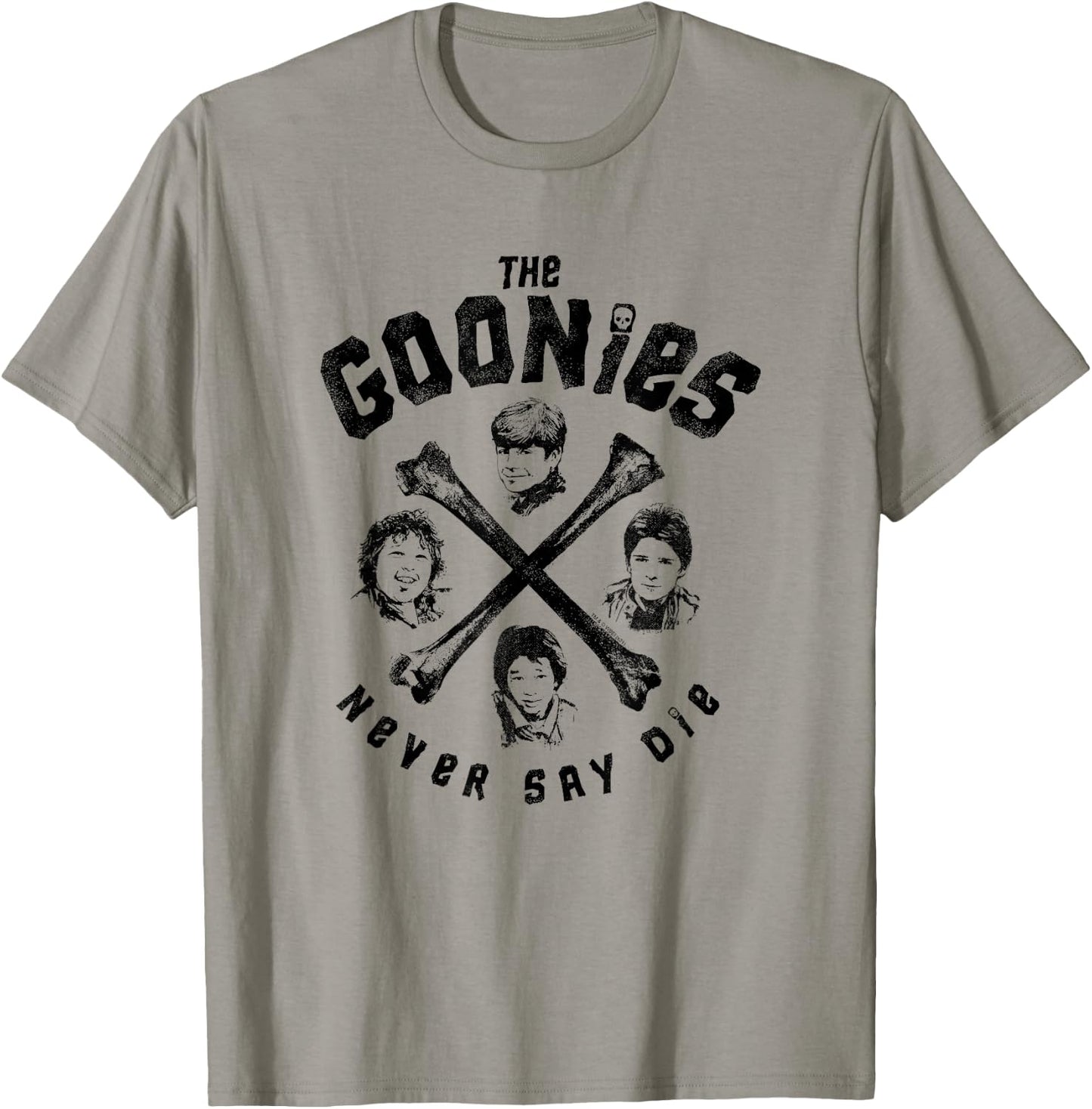 The Goonies Crossbones and Cast Never Say Die Movie T-Shirt - T-Shirt | Sand