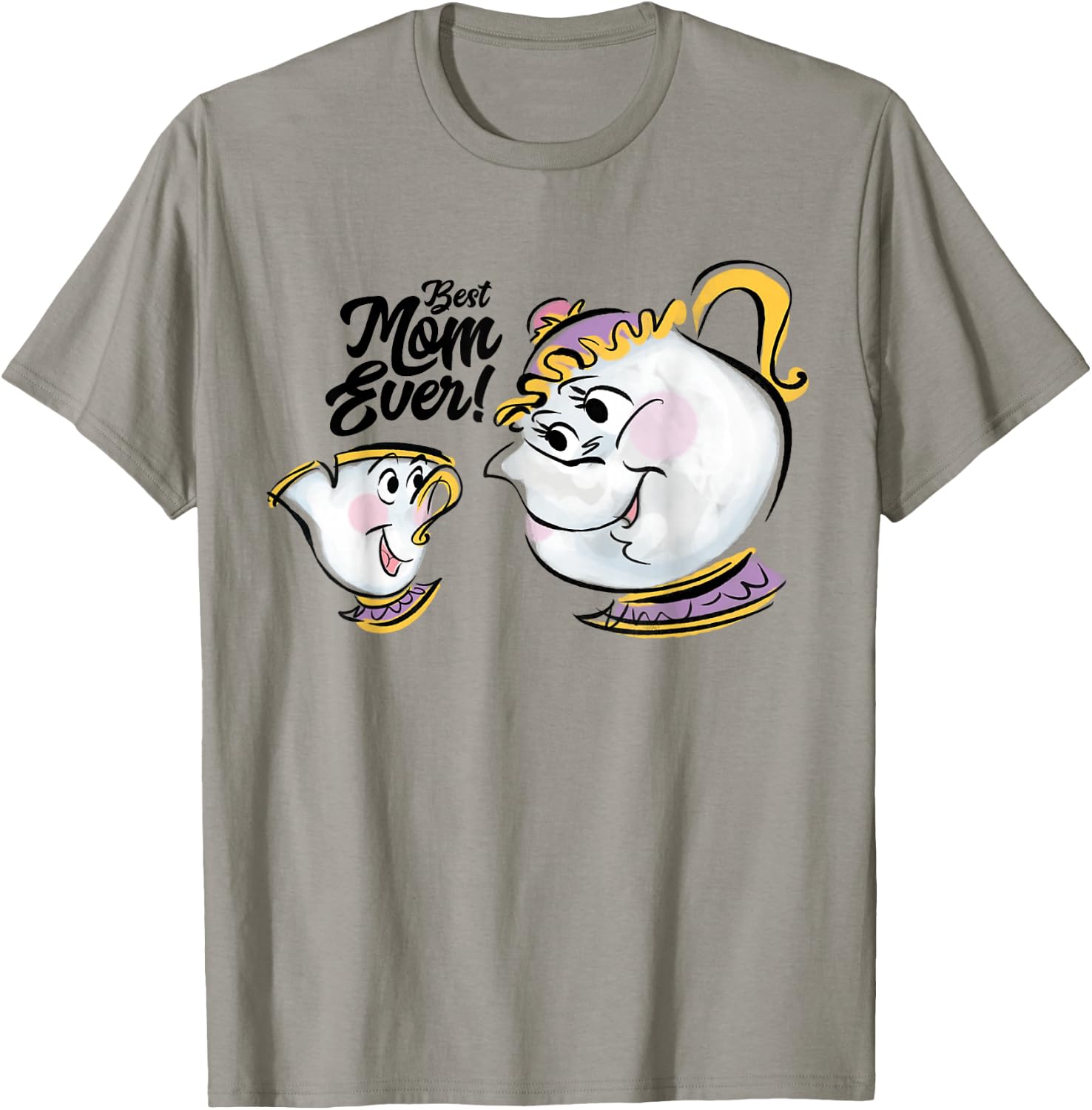 Disney Beauty and the Beast Chip Mrs. Potts Best Mom Ever T-Shirt - T-Shirt | Sand