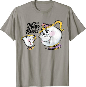 Disney Beauty and the Beast Chip Mrs. Potts Best Mom Ever T-Shirt - T-Shirt | Sand