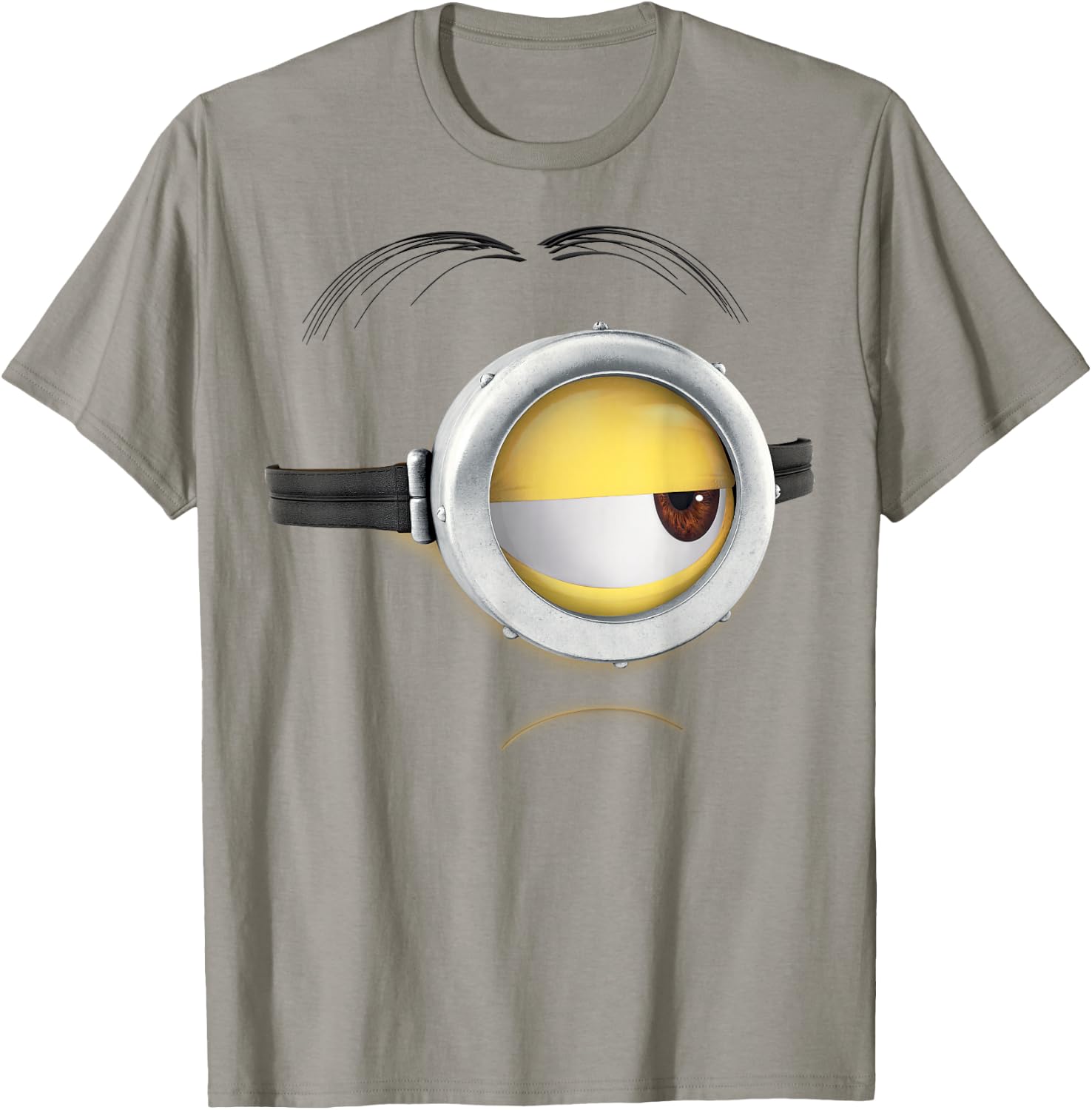 Despicable Me Minions Stuart Frown Face Graphic T-Shirt - T-Shirt | Sand