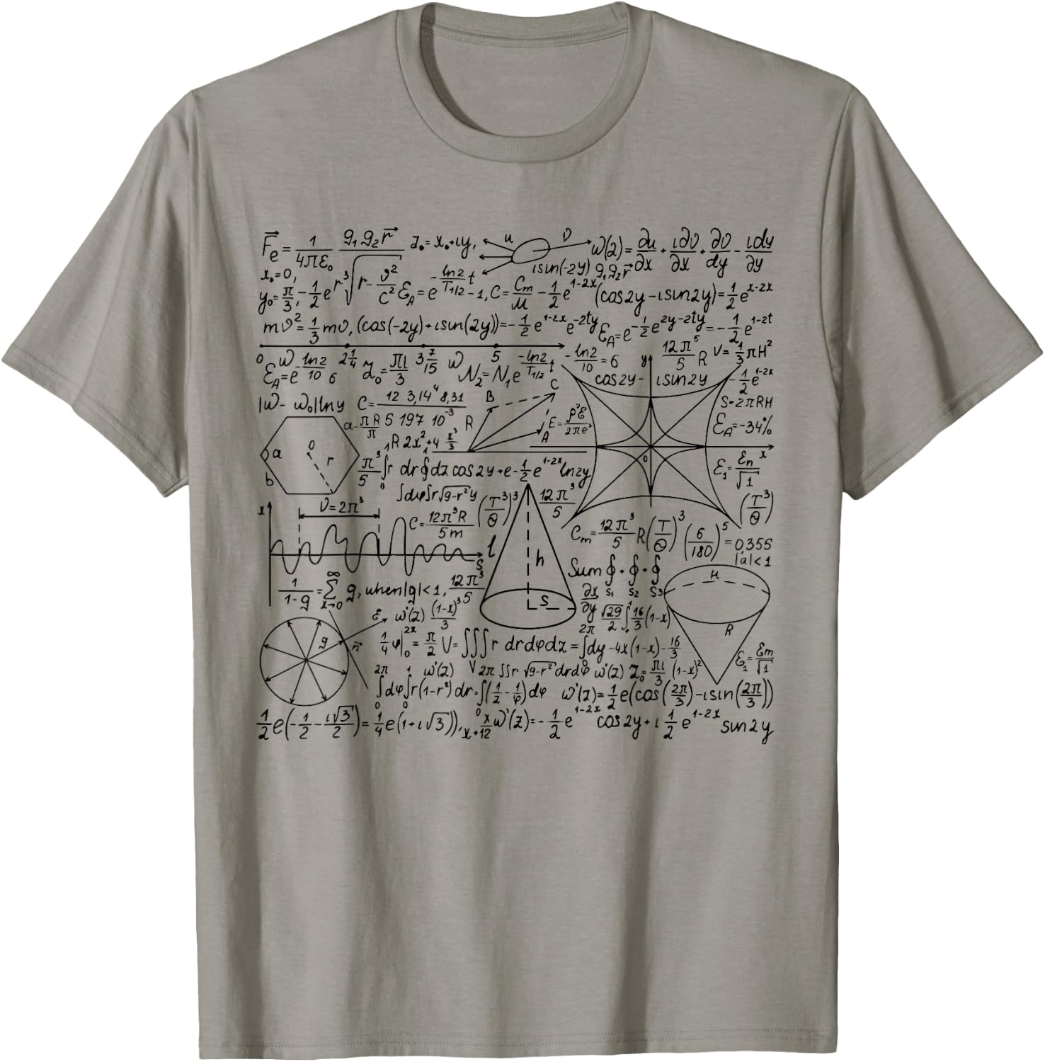 Math Equation Cool Quadratic Formula Geek Nerd Math gift T-Shirt - T-Shirt | Sand