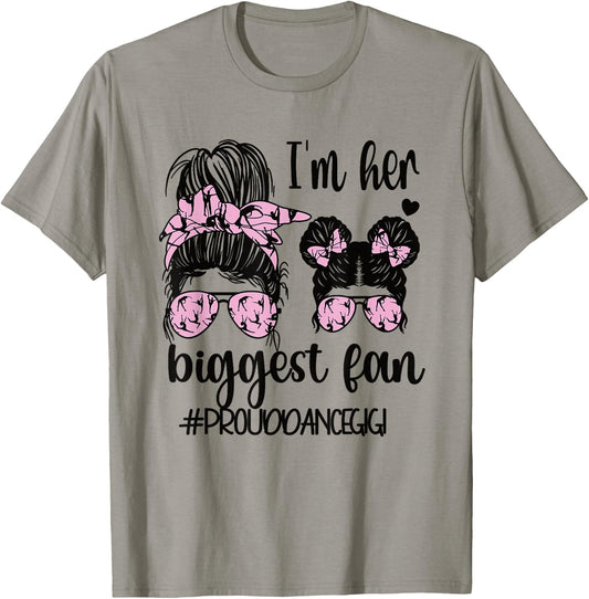 Her Biggest Fan Dance Gigi Grandma Of A Dancer Gigi T-Shirt - T-Shirt | Sand