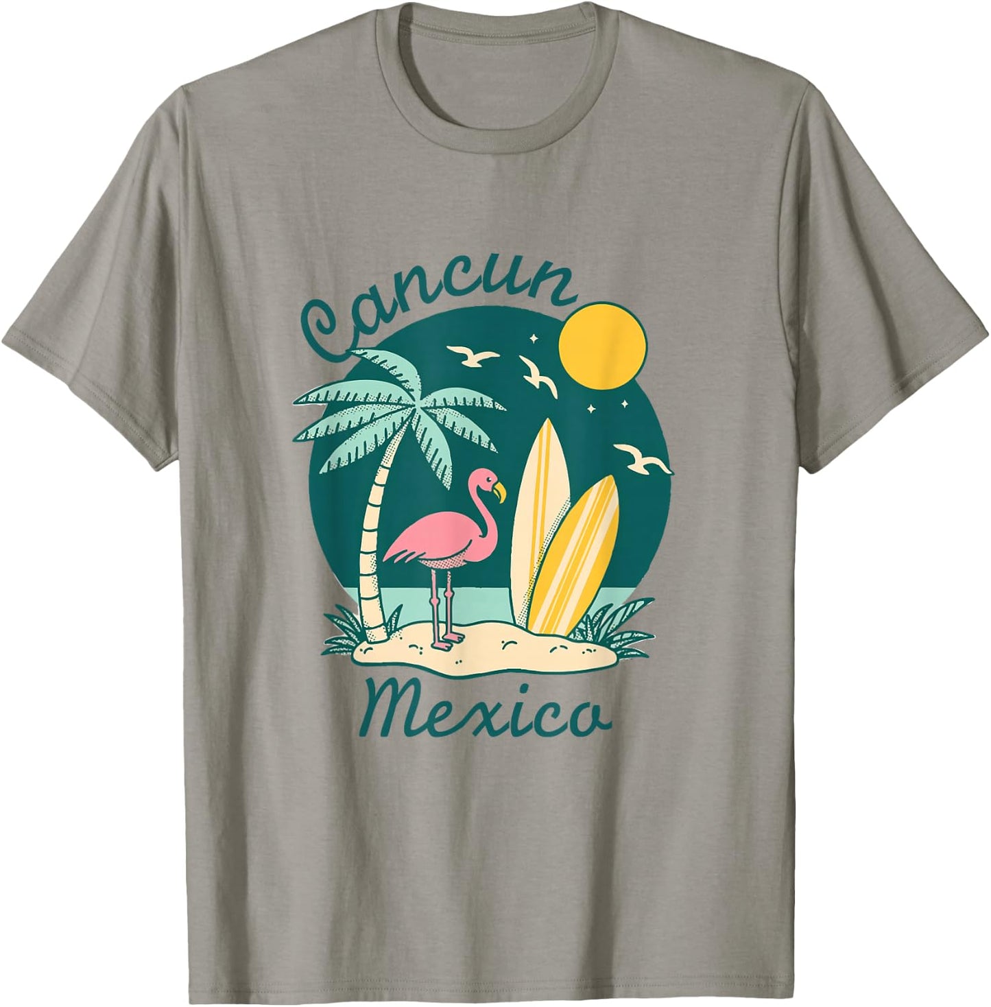 Souvenir from Cancun Mexico Family Matching Mexico Holiday T-Shirt - T-Shirt | Sand