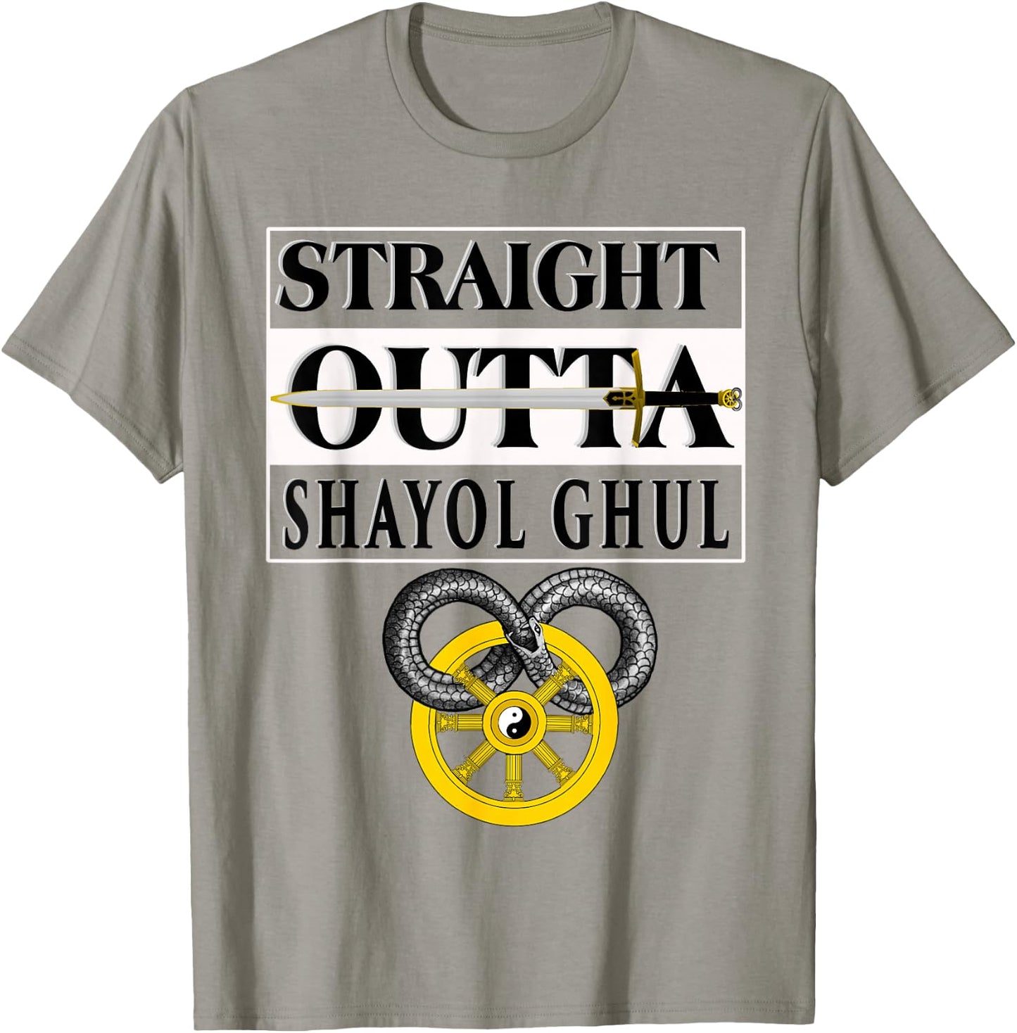 Straight outta Shayol Gul Wheel Time T-Shirt - T-Shirt | Sand