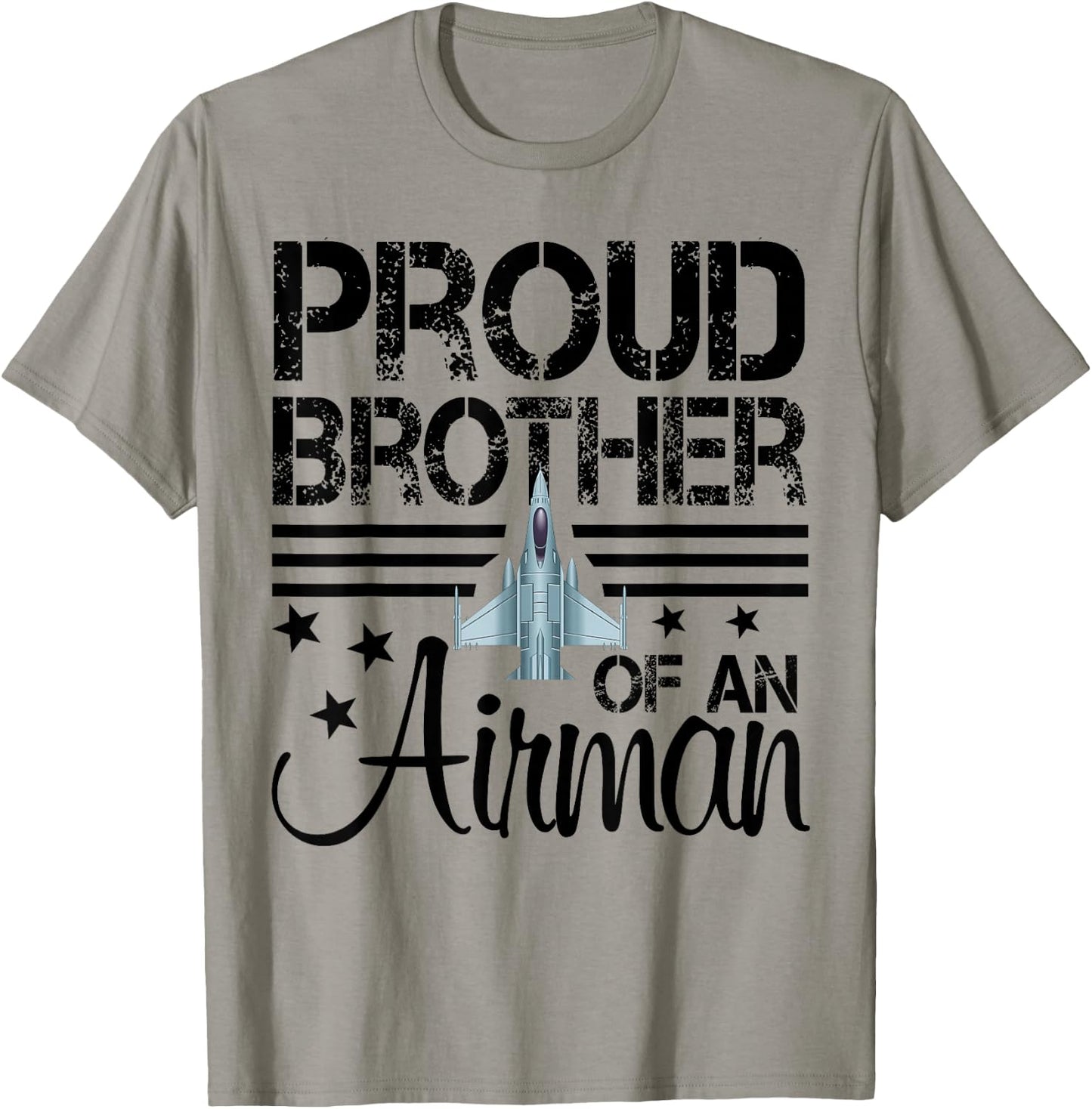 Proud Brother of An Airman Jet Plane Pilot T-Shirt - T-Shirt | Sand