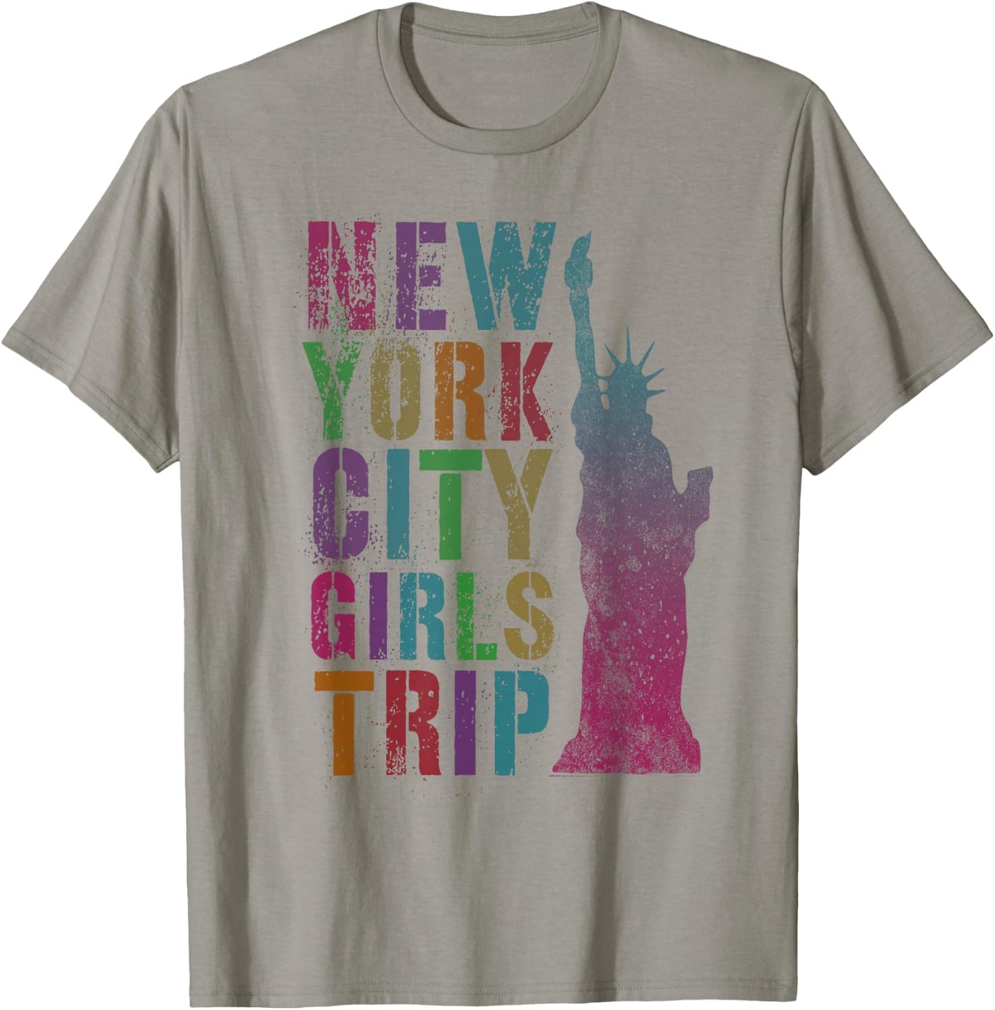 Pink NYC Girls Trip New York City Summer Besties NY Family T-Shirt - T-Shirt | Sand