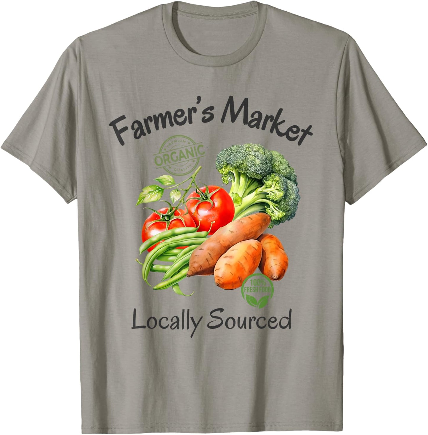 Farmer's Market Vegetables Farmcore Farmhouse Gardencore T-Shirt - T-Shirt | Sand