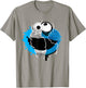 Sesame Street Split Cookie Monster T-Shirt - T-Shirt | Sand