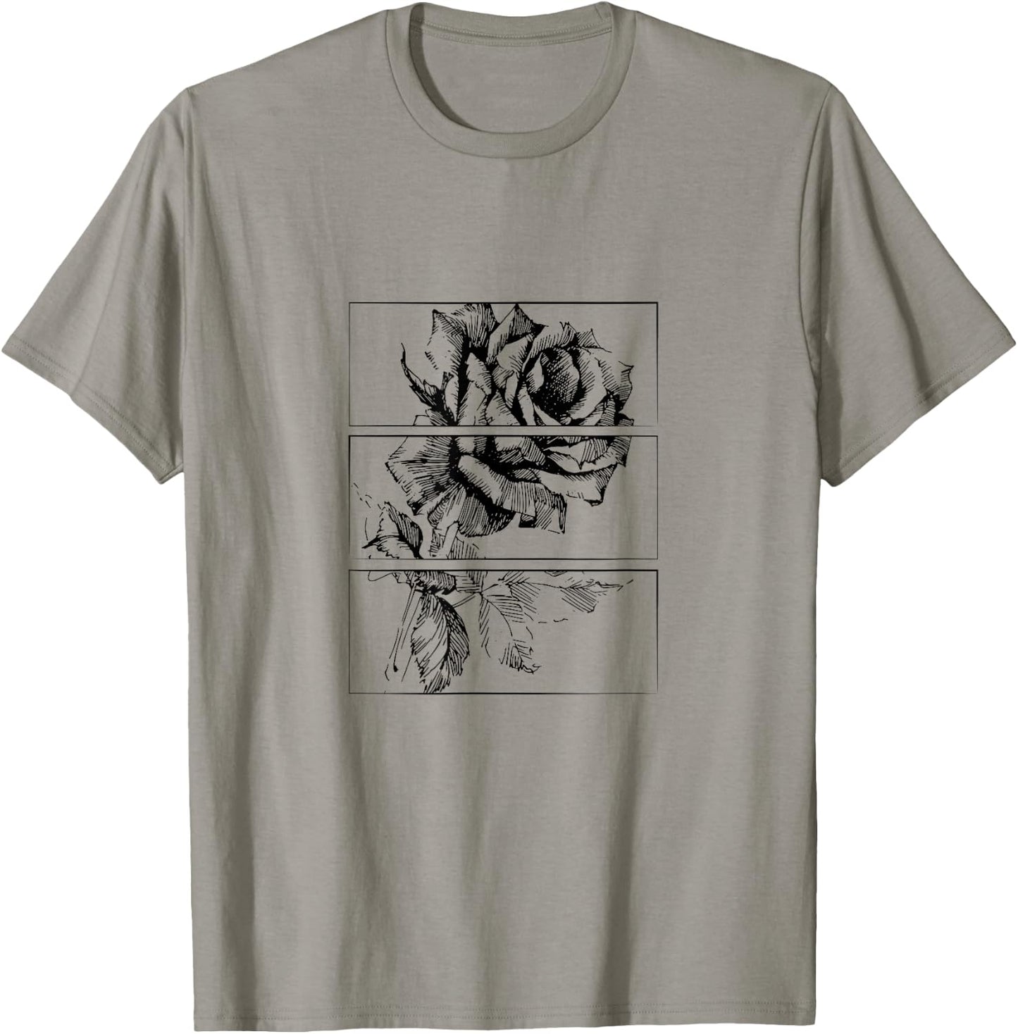 Black Roses Aesthetic Clothing Soft Grunge Clothes Goth Punk T-Shirt - T-Shirt | Sand