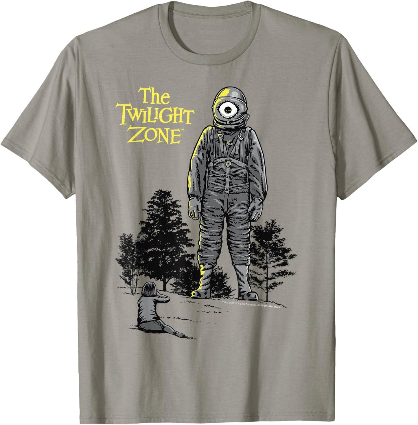 The Twilight Zone Look Up At Laser Eye T-Shirt - T-Shirt | Sand