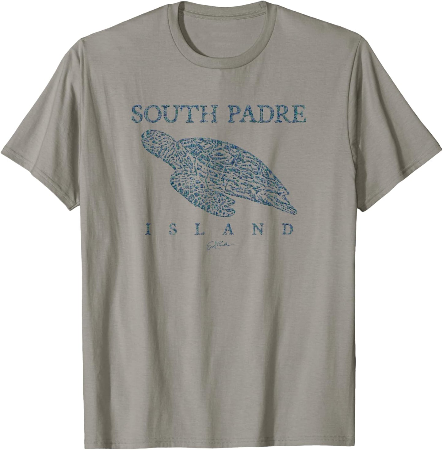 JCombs: South Padre Island, TX, Gliding Sea Turtle T-Shirt - T-Shirt | Sand