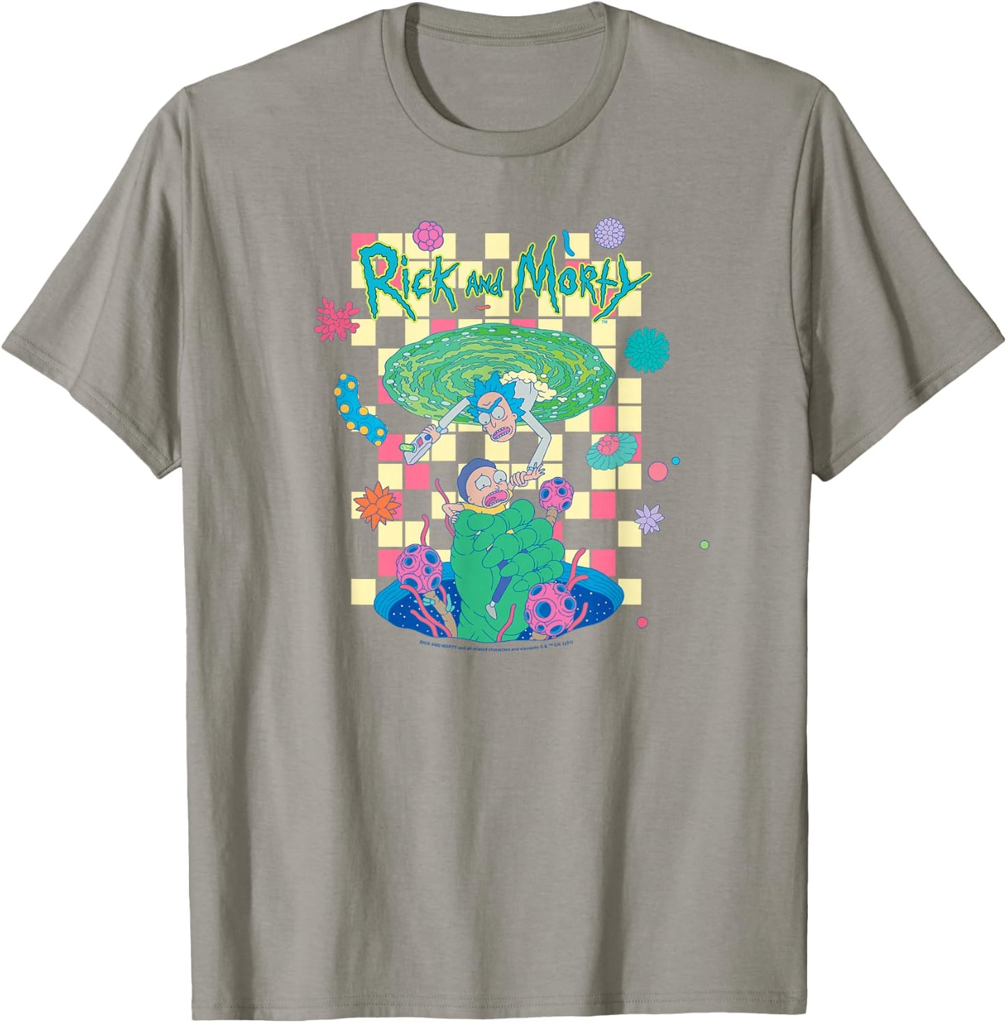 Rick and Morty Falling Portals T-Shirt - T-Shirt | Sand
