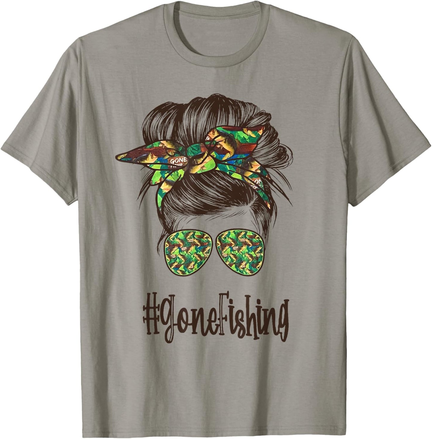 Gone Fishing DAY FISHING DAD AND FISHING GIRL LOVE T-Shirt - T-Shirt | Sand