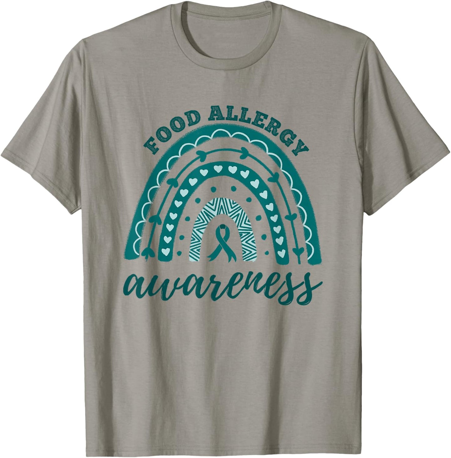 Food Allergy Awareness Month Rainbow T-Shirt - T-Shirt | Sand