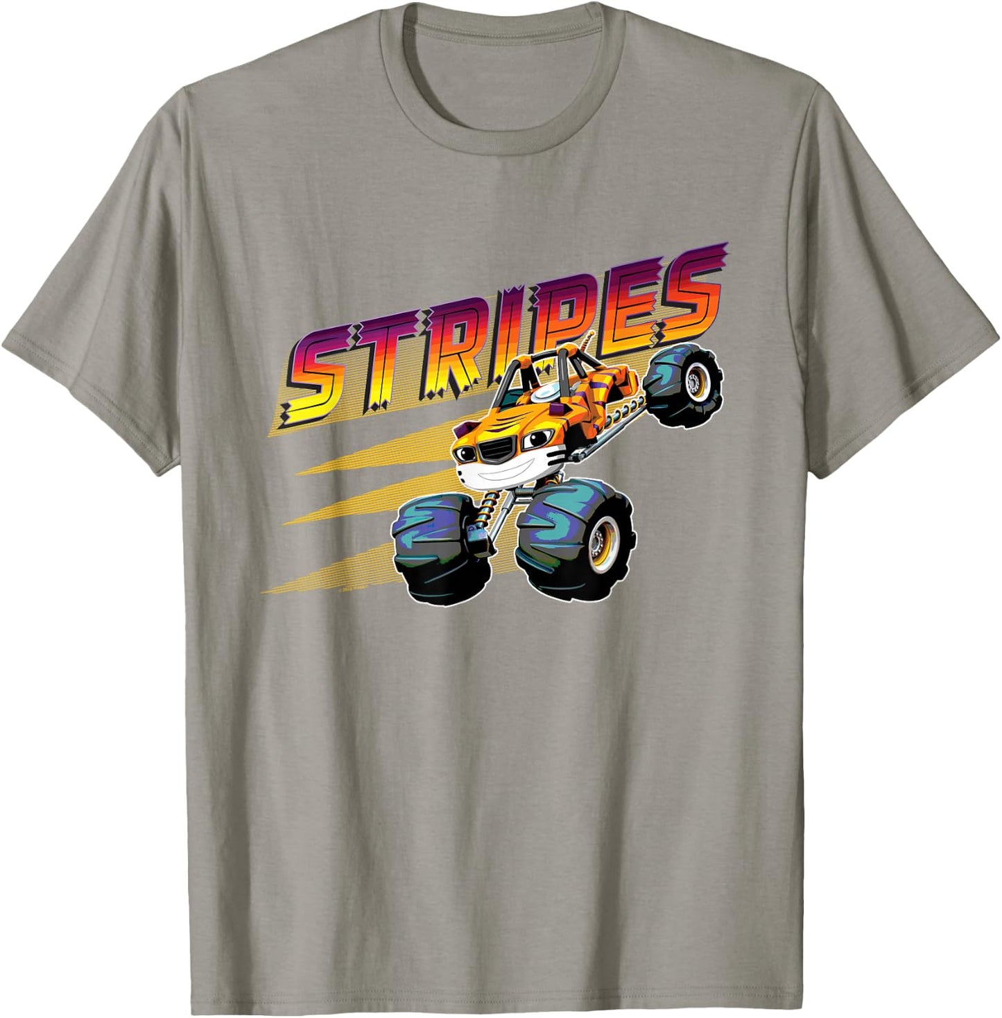 Blaze and the Monster Machines Stripes Badge T-Shirt - T-Shirt | Sand