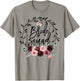 Flower Bride Squad Bridal Shower Wedding Bachelorette Party T-Shirt - T-Shirt | Sand