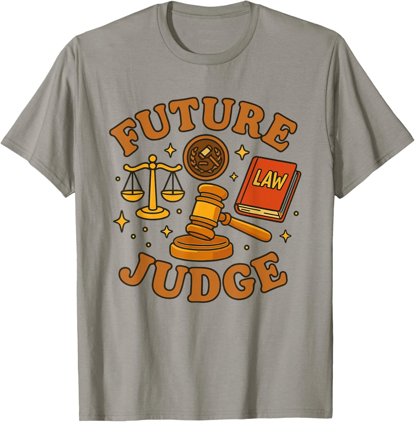Future Judge Law Student Young Lawyer Justice Kids Career T-Shirt - T-Shirt | Sand