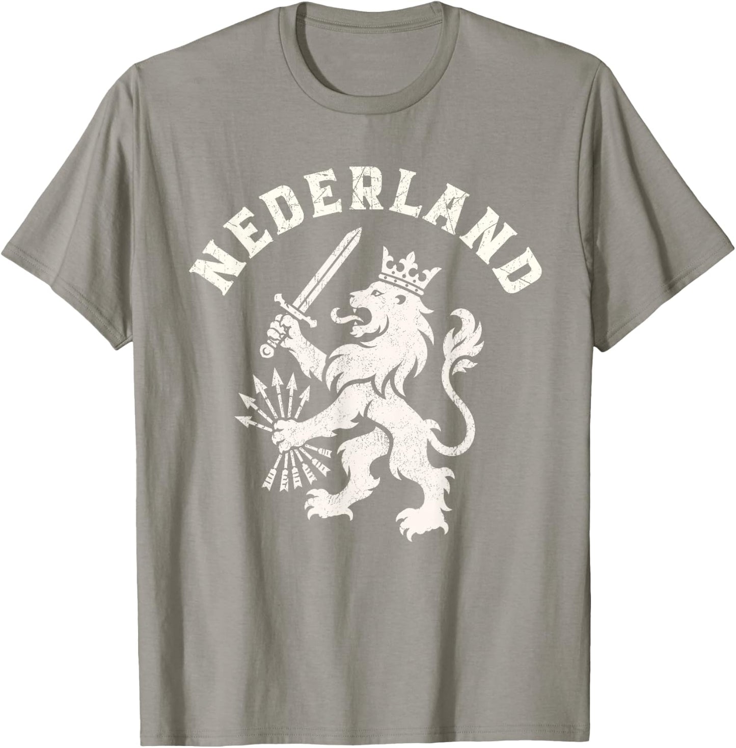 Nederland Netherlands Lion Holland Vintage Orange T-Shirt - T-Shirt | Sand