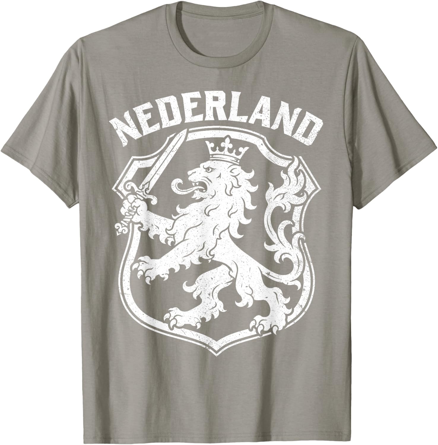 Nederland Netherlands Lion Dutch Holland Vintage Orange T-Shirt - T-Shirt | Sand