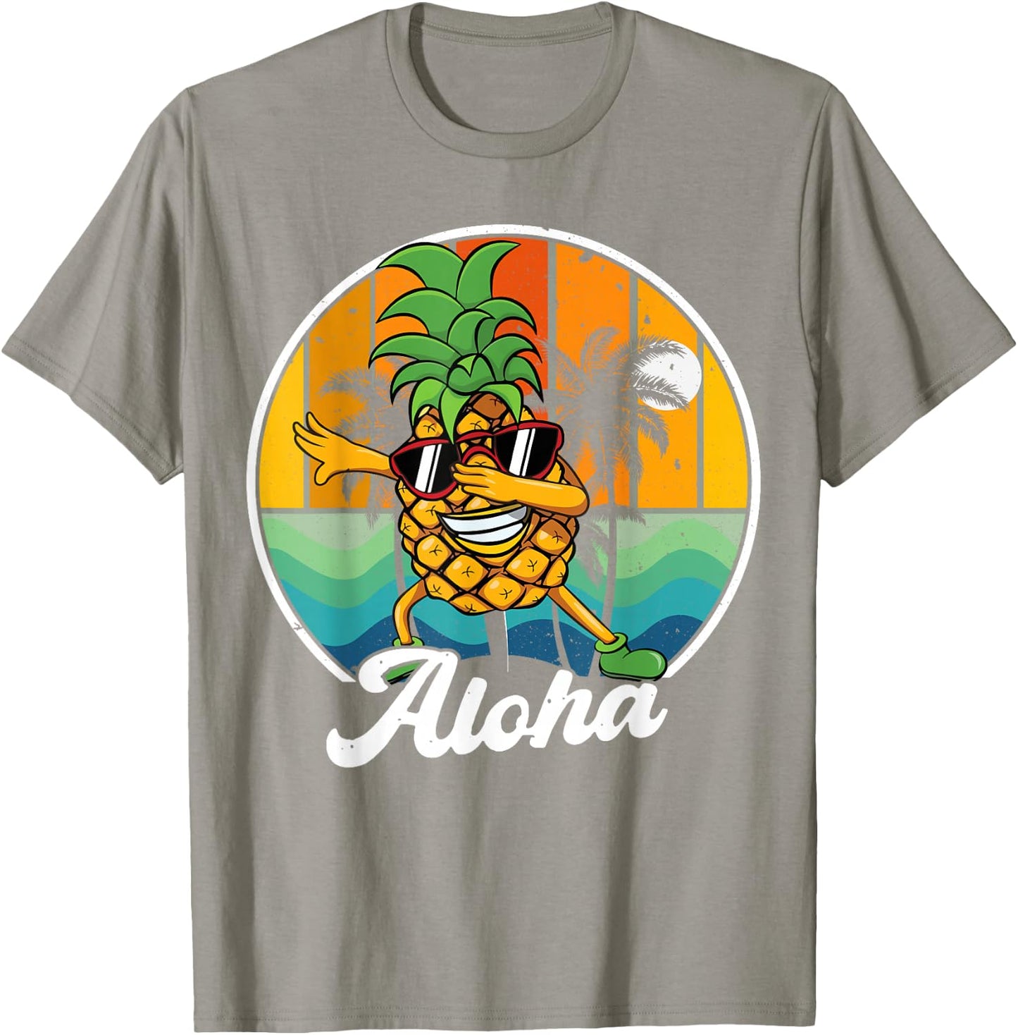 Hawaiian-Shirt Aloha Dabbing Pineapple Kids Boy Men Hawaii T-Shirt - T-Shirt | Sand