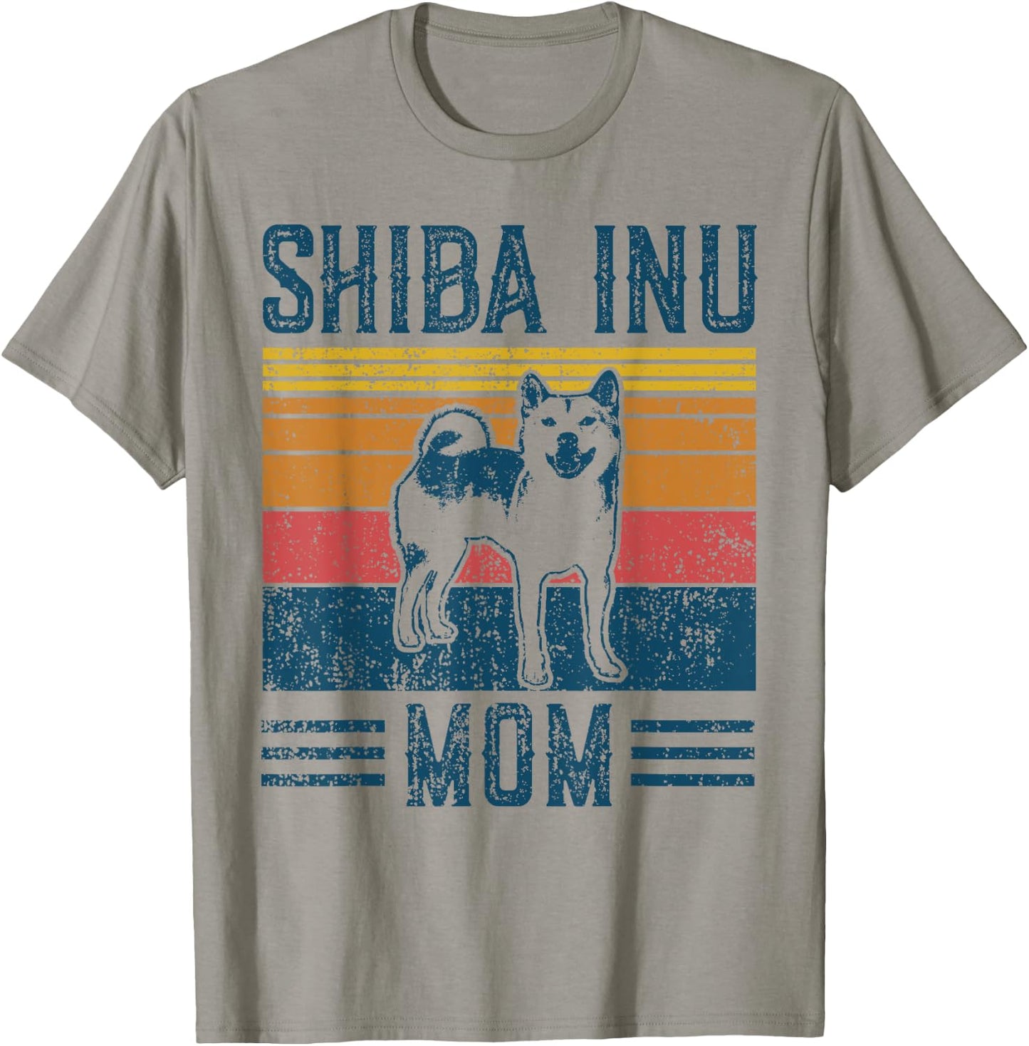Dog Shiba Inu Mom - Vintage Shiba Inu Mom T-Shirt - T-Shirt | Sand
