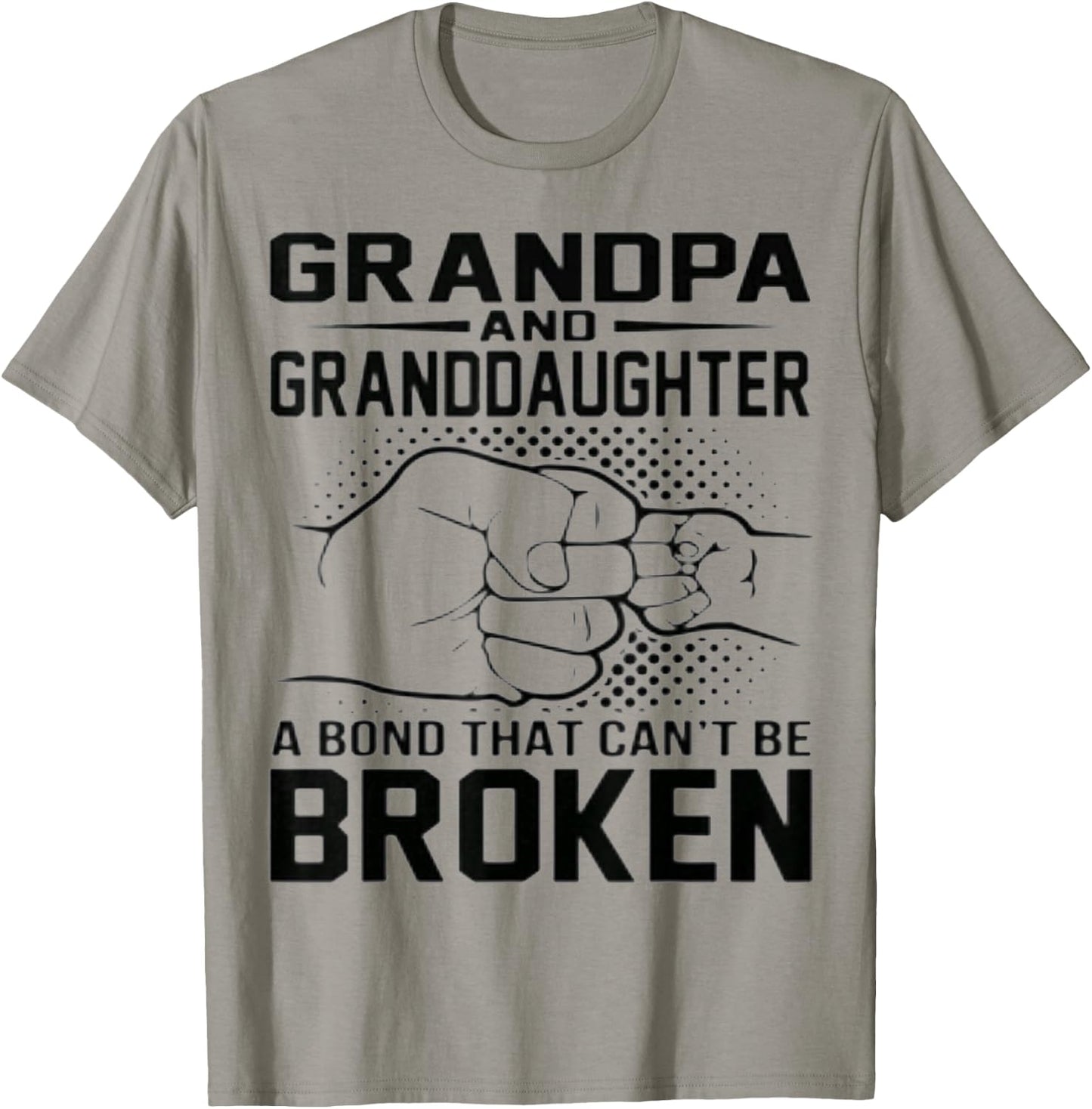 Grandpa & Granddaughter A Bond That Can't Be Broken T-Shirt - T-Shirt | Sand