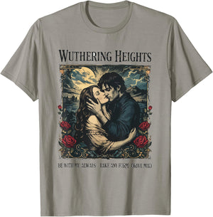 Wuthering Heights Gothic Book Lover Classic Literature T-Shirt - T-Shirt | Sand