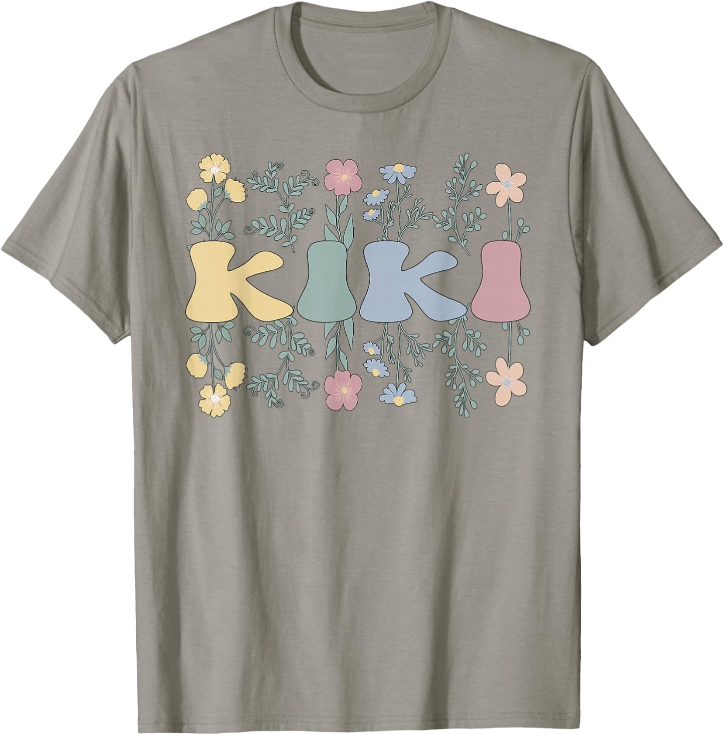 Groovy Kiki Grandmother Flowers Kiki Grandma T-Shirt - T-Shirt | Sand