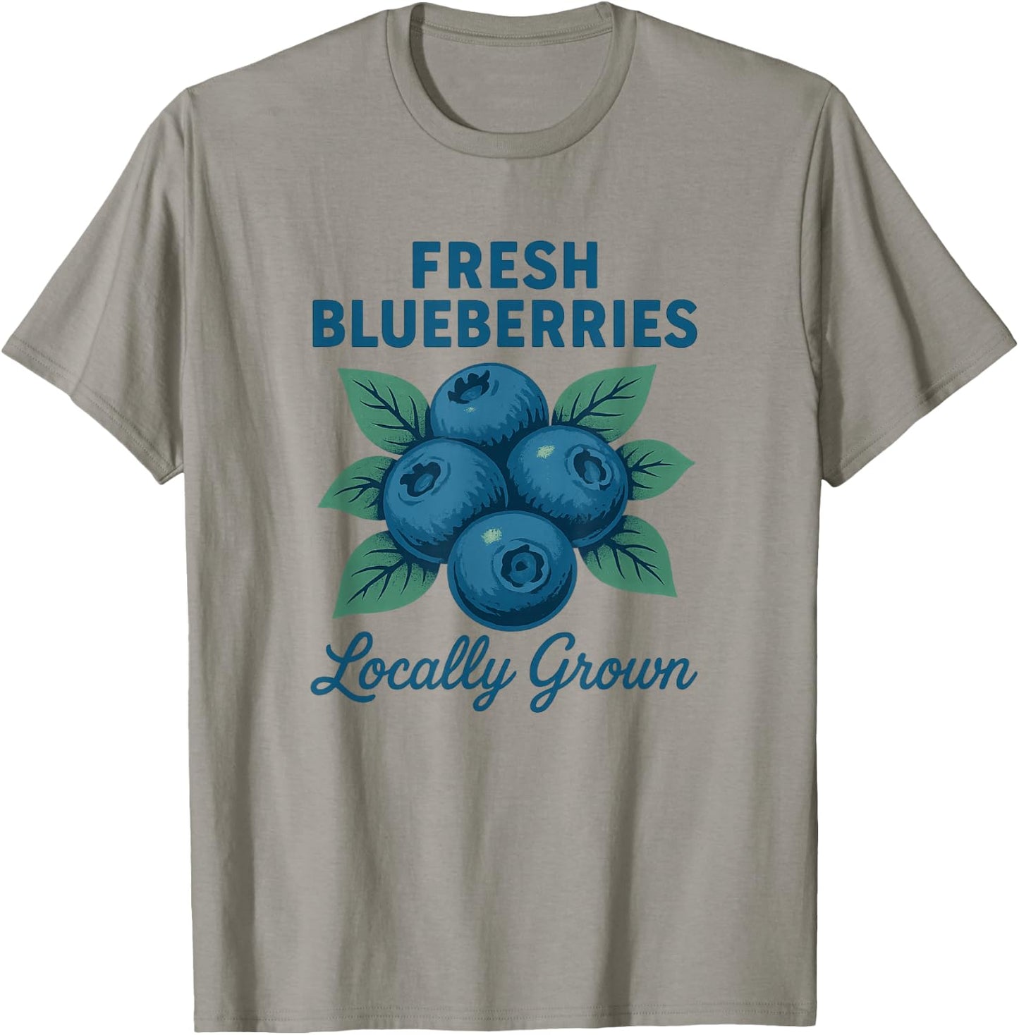 Fresh Blueberries, Vintage Fruit Advertisement T-Shirt - T-Shirt | Sand