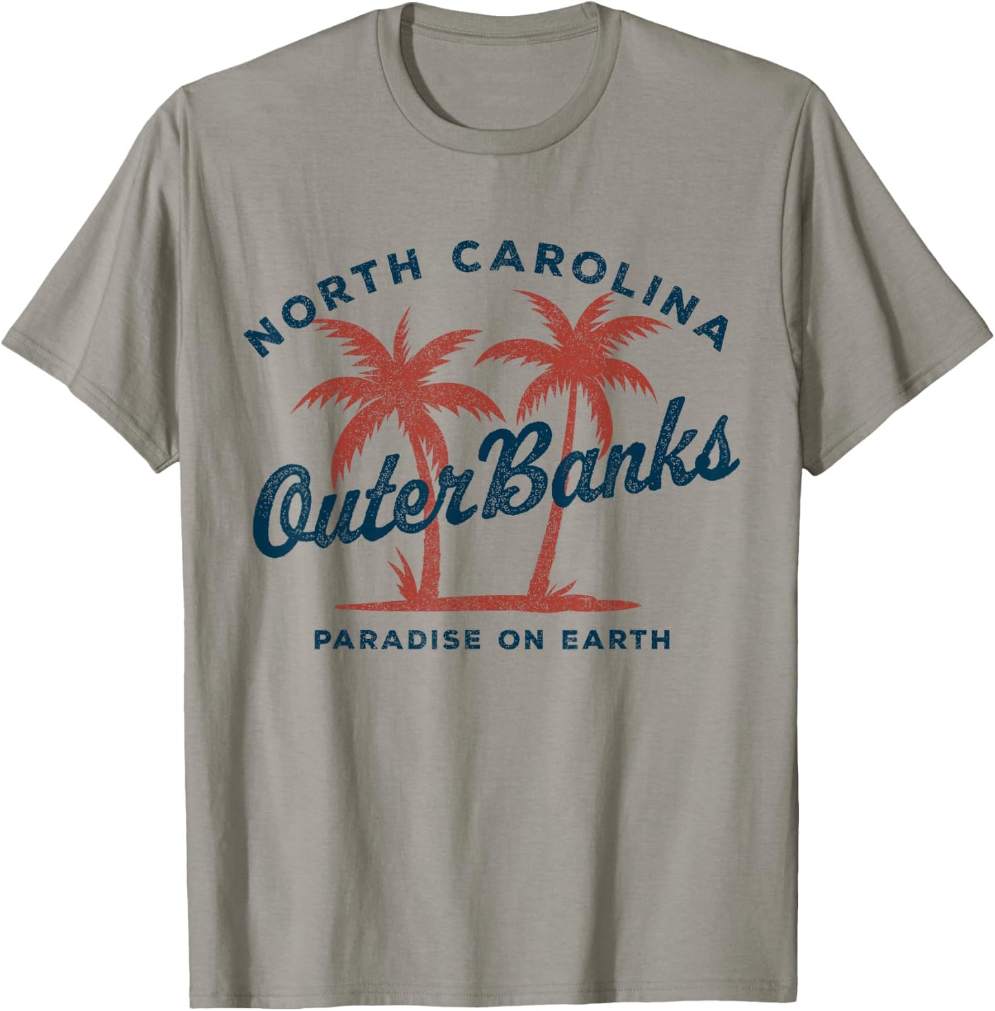 Retro Outer Banks Est 1587 OBX North Carolina NC Vintage T-Shirt - T-Shirt | Sand