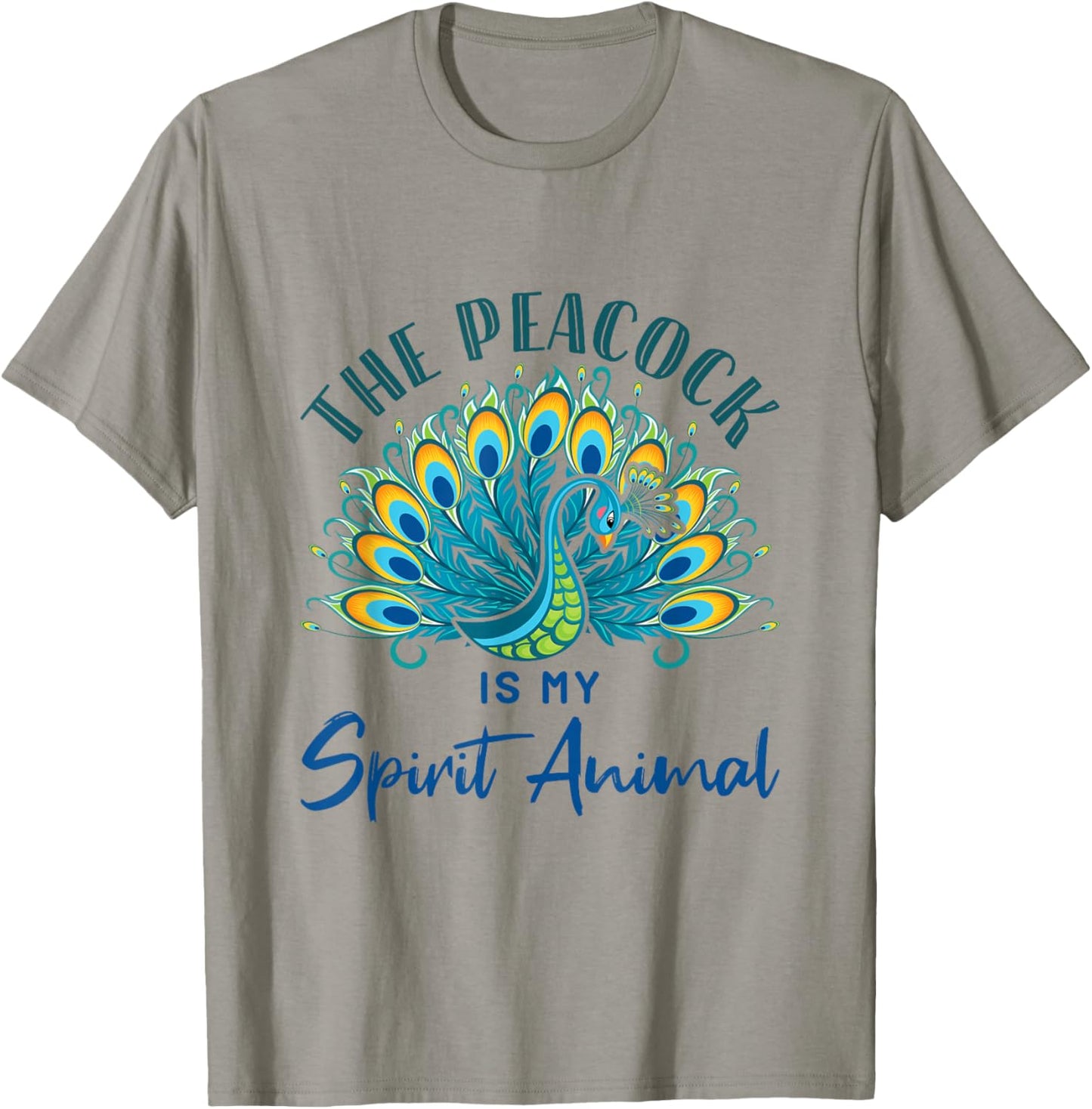 Peacock Lover Spirit Animal Birds T-Shirt - T-Shirt | Sand