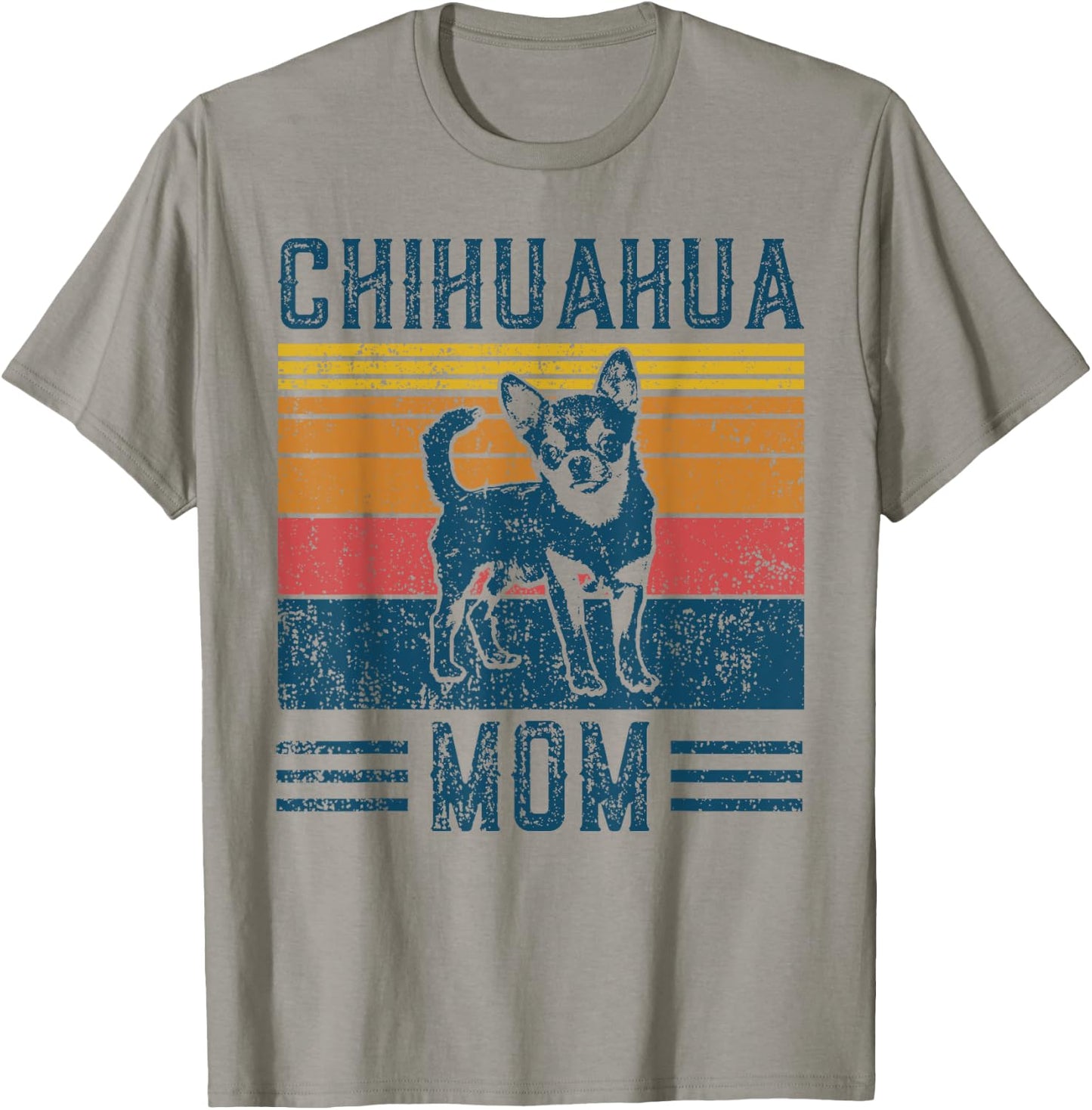 Dog Chihuahua Mom - Vintage Chihuahua Mom Women Kids T-Shirt - T-Shirt | Sand