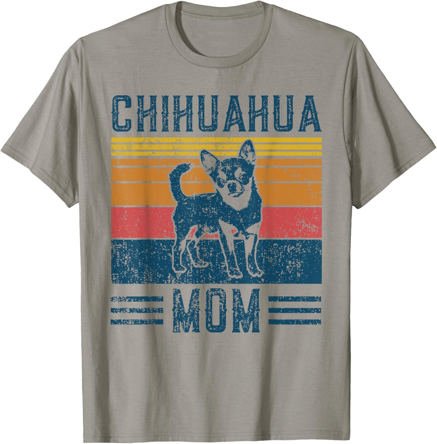 Dog Chihuahua Mom - Vintage Chihuahua Mom Women Kids T-Shirt - T-Shirt | Sand