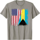 Half Bahamian Flag | Vintage Bahamas USA Gift T-Shirt - T-Shirt | Sand