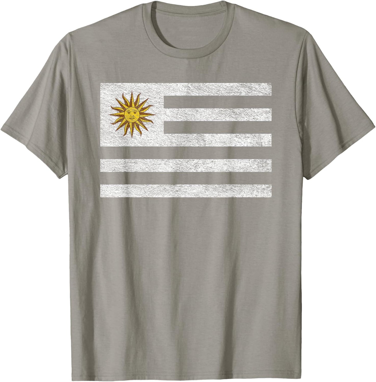 Uruguay National Flag Coat of ARMS T-Shirt - T-Shirt | Sand