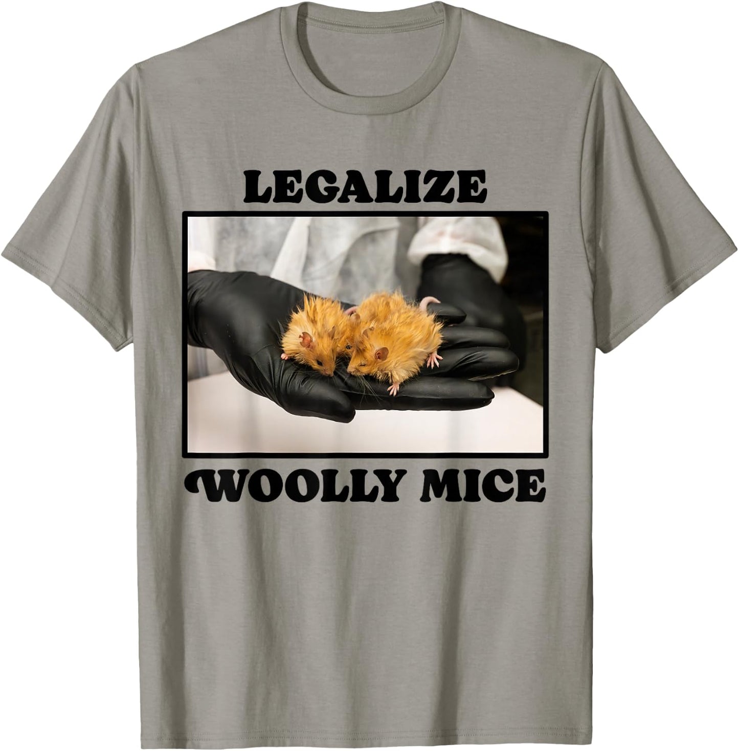 Legalize Woolly Mice Mammoth CRISPR Extinct Species Cute Pet T-Shirt - T-Shirt | Sand