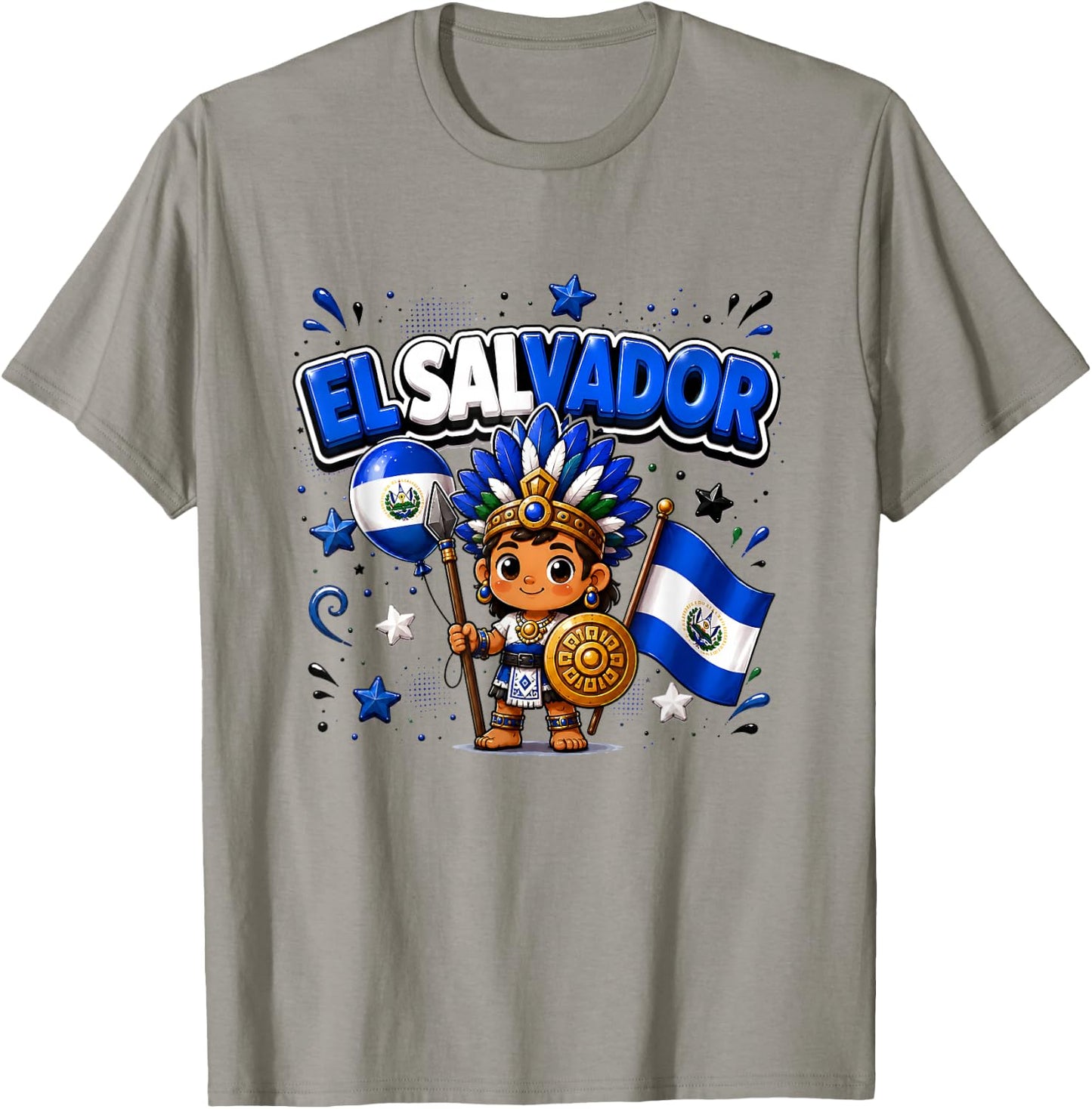 El Salvador Flag Shirt, El Salvador map, Salvador T-Shirt - T-Shirt | Sand