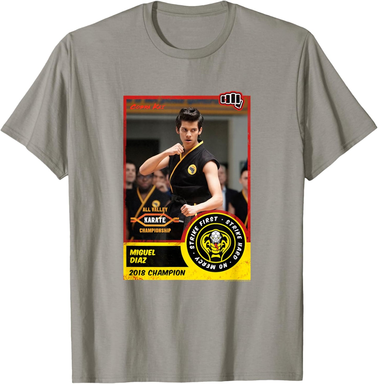 Cobra Kai Miguel Diaz Champion Card T-Shirt - T-Shirt | Sand